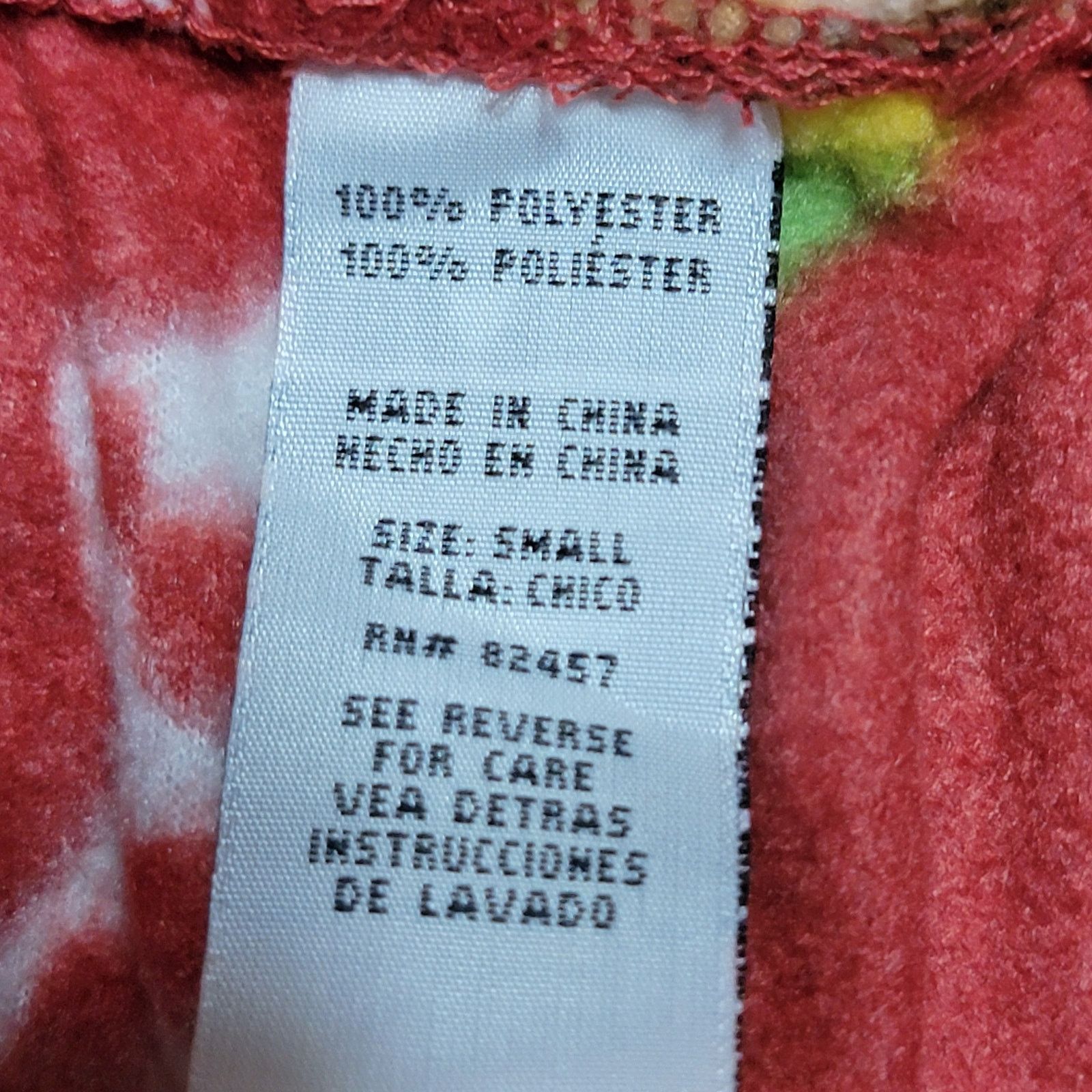 Other Elf Unisex Red Fleece Lounge Pants - Size Small Size 26" / US 2 / IT 38 - 5 Thumbnail