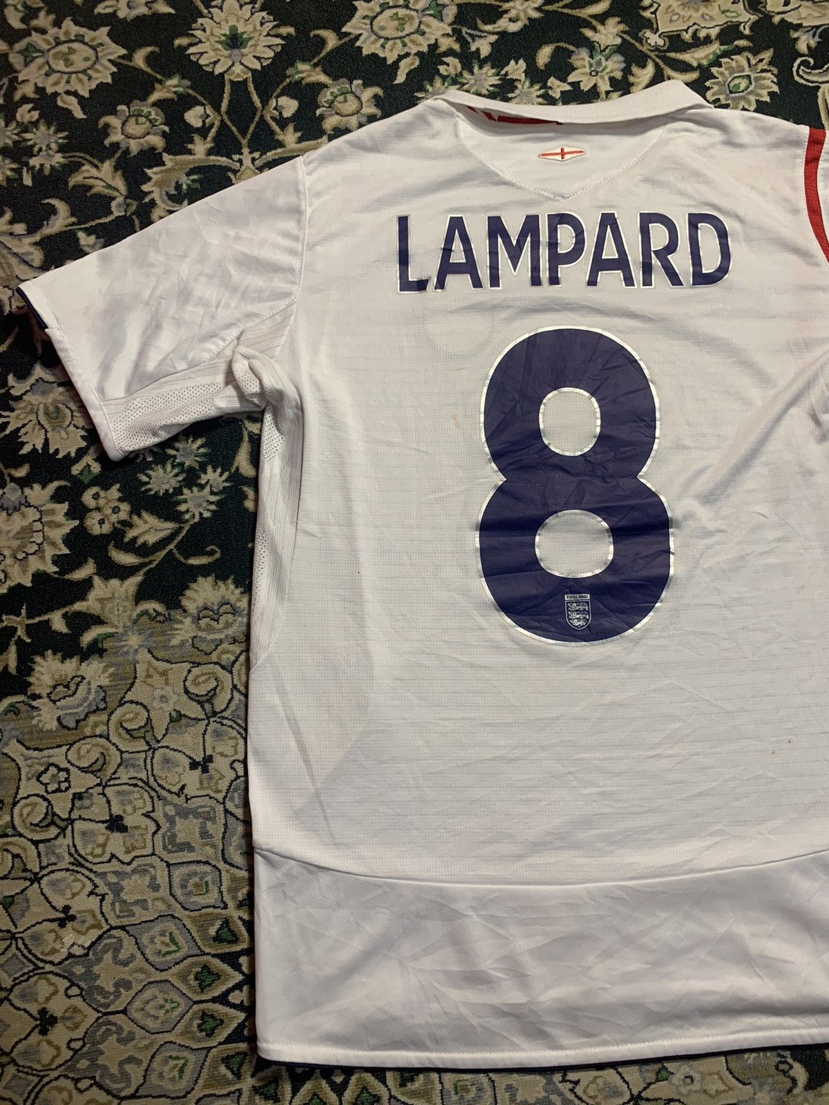 Chelsea Soccer × Umbro 2005/2007 LEGEND FRANK LAMPARD ON ENGLAND HOME JERSEY Size US M / EU 48-50 / 2 - 9 Thumbnail