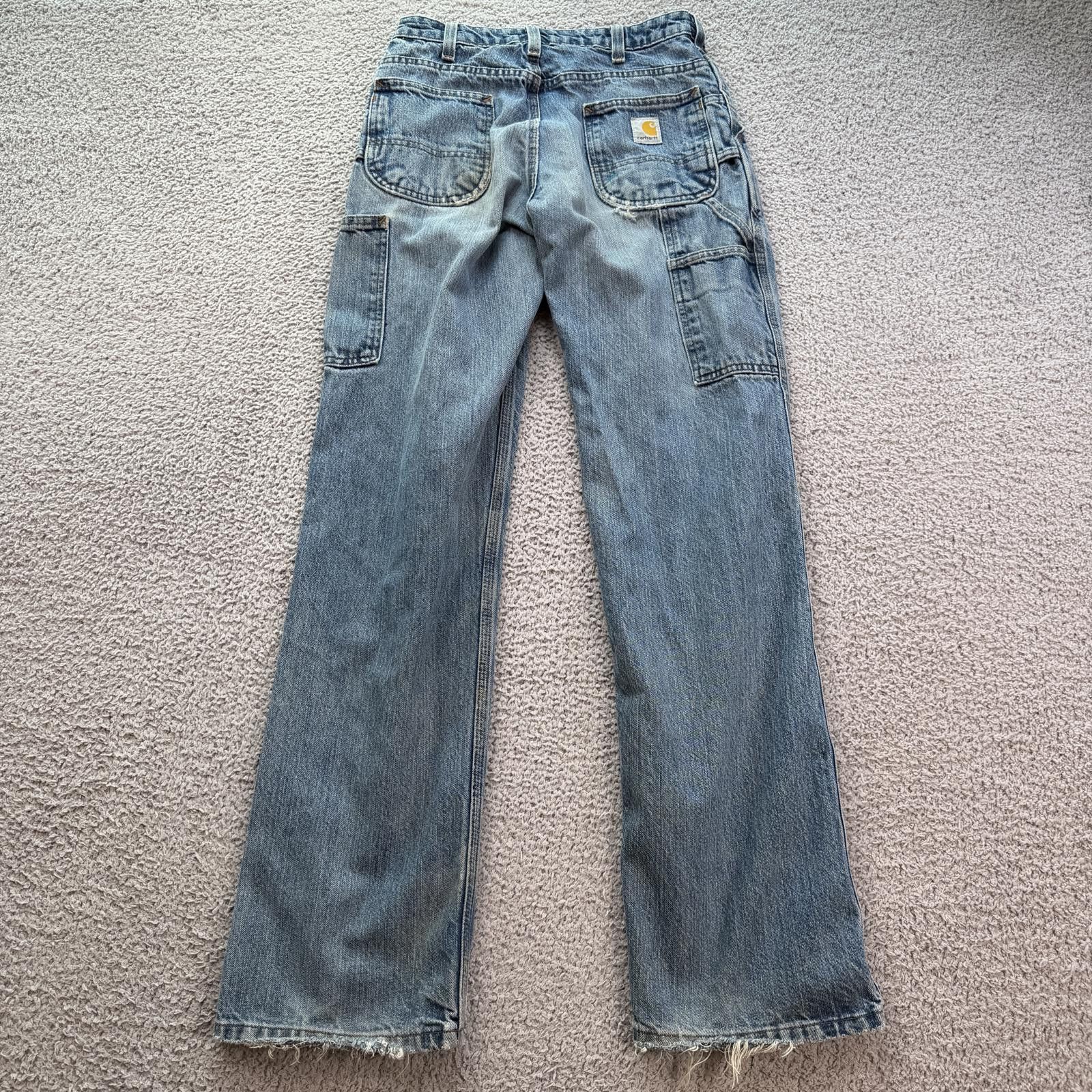Carhartt Vintage Carhartt Carpenter Jeans Womens 2x32 Y2K Faded Work Size 26" / US 2 / IT 38 - 2 Thumbnail