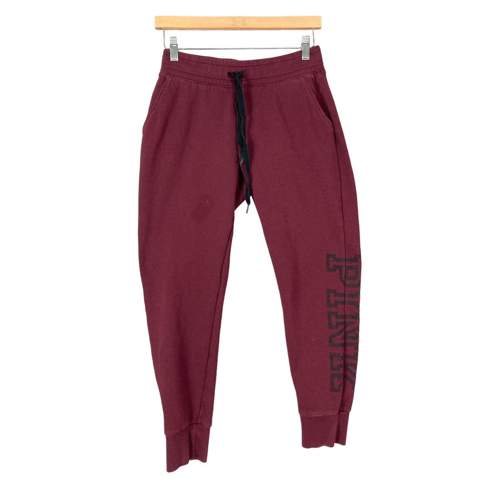 Victoria's Secret Victoria's Secret Pink Burgundy Skinny Jogger Sweatpants S Size 26" / US 2 / IT 38 - 1 Thumbnail