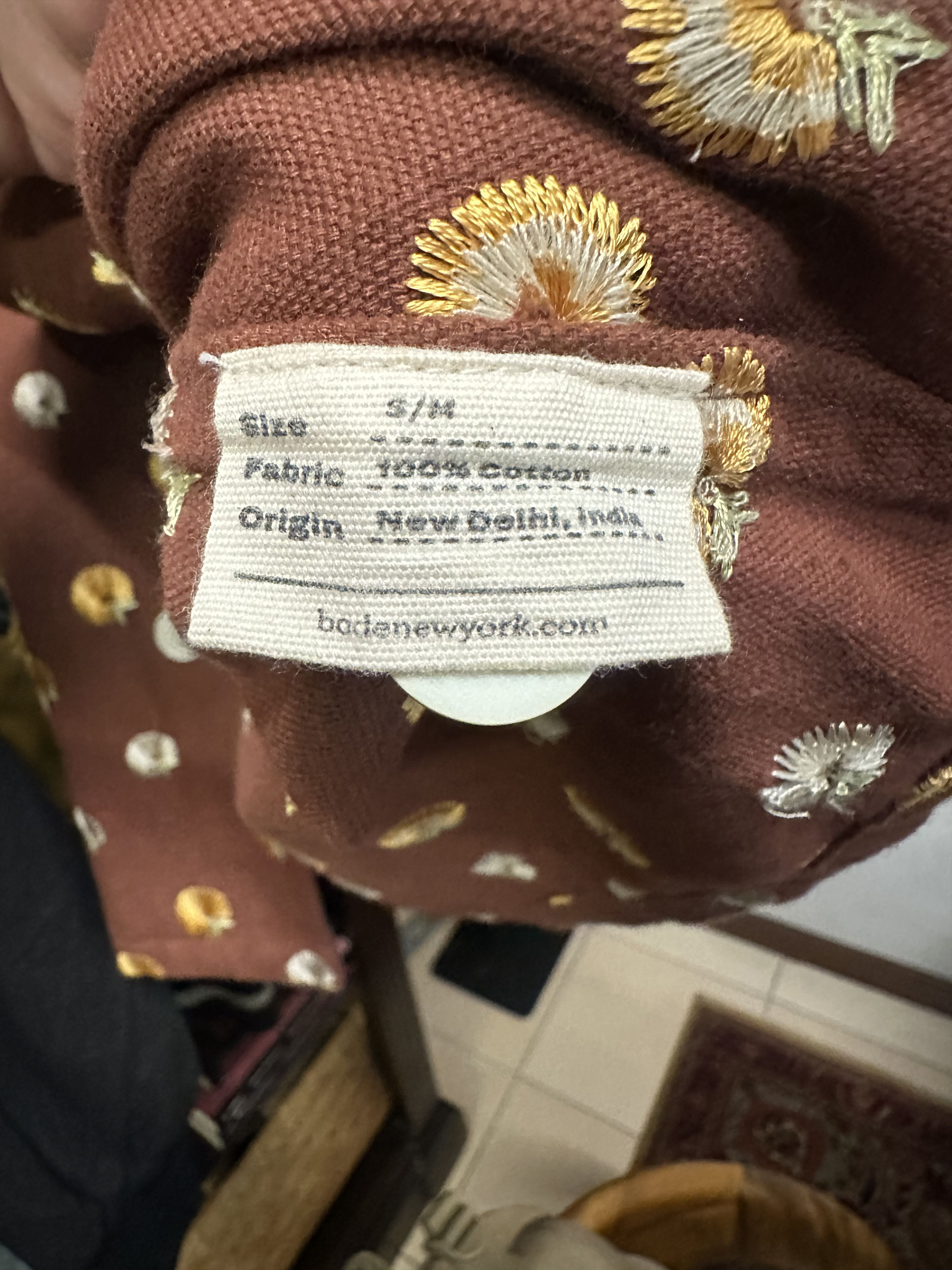Bode Bode Marigold Embroidered Shirt Size US M / EU 48-50 / 2 - 3 Thumbnail