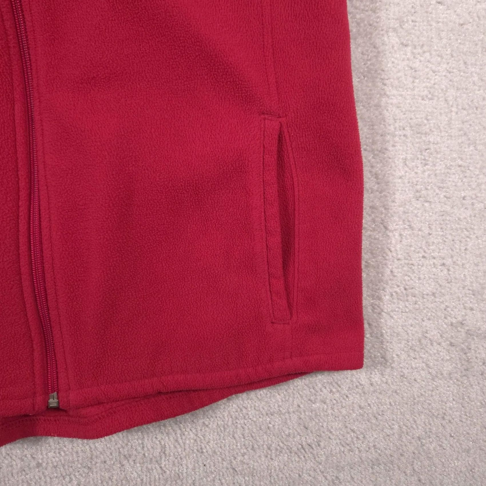 Vintage Woolrich Vest Womens Medium Red Fleece Full Zip Collar Pockets Outdoor Warm Size M / US 6-8 / IT 42-44 - 4 Thumbnail