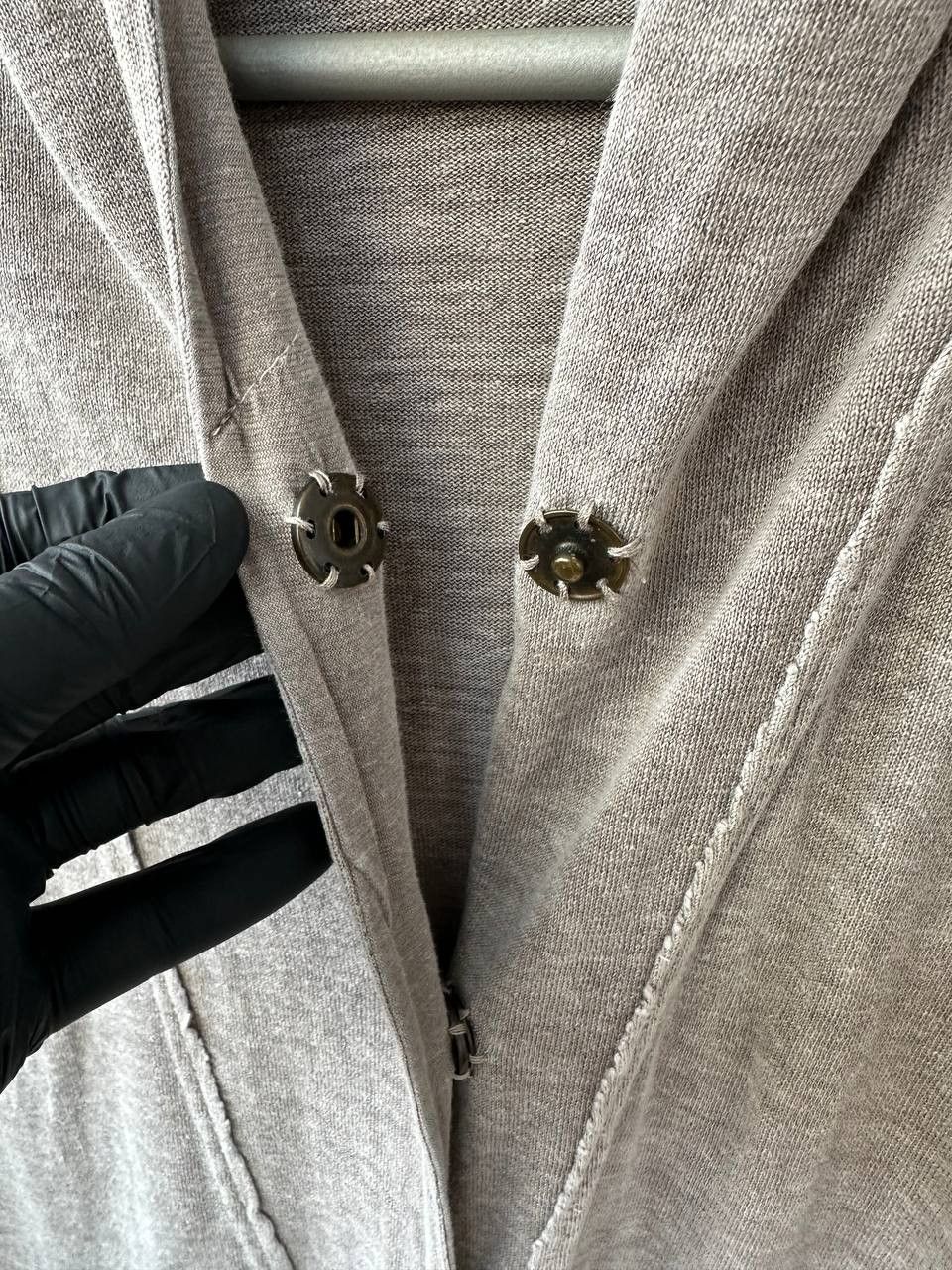 OSKA Oska Avant-Garde Linen Blend Cardigan Hooded Jacket Size XL / US 12-14 / IT 48-50 - 14 Thumbnail