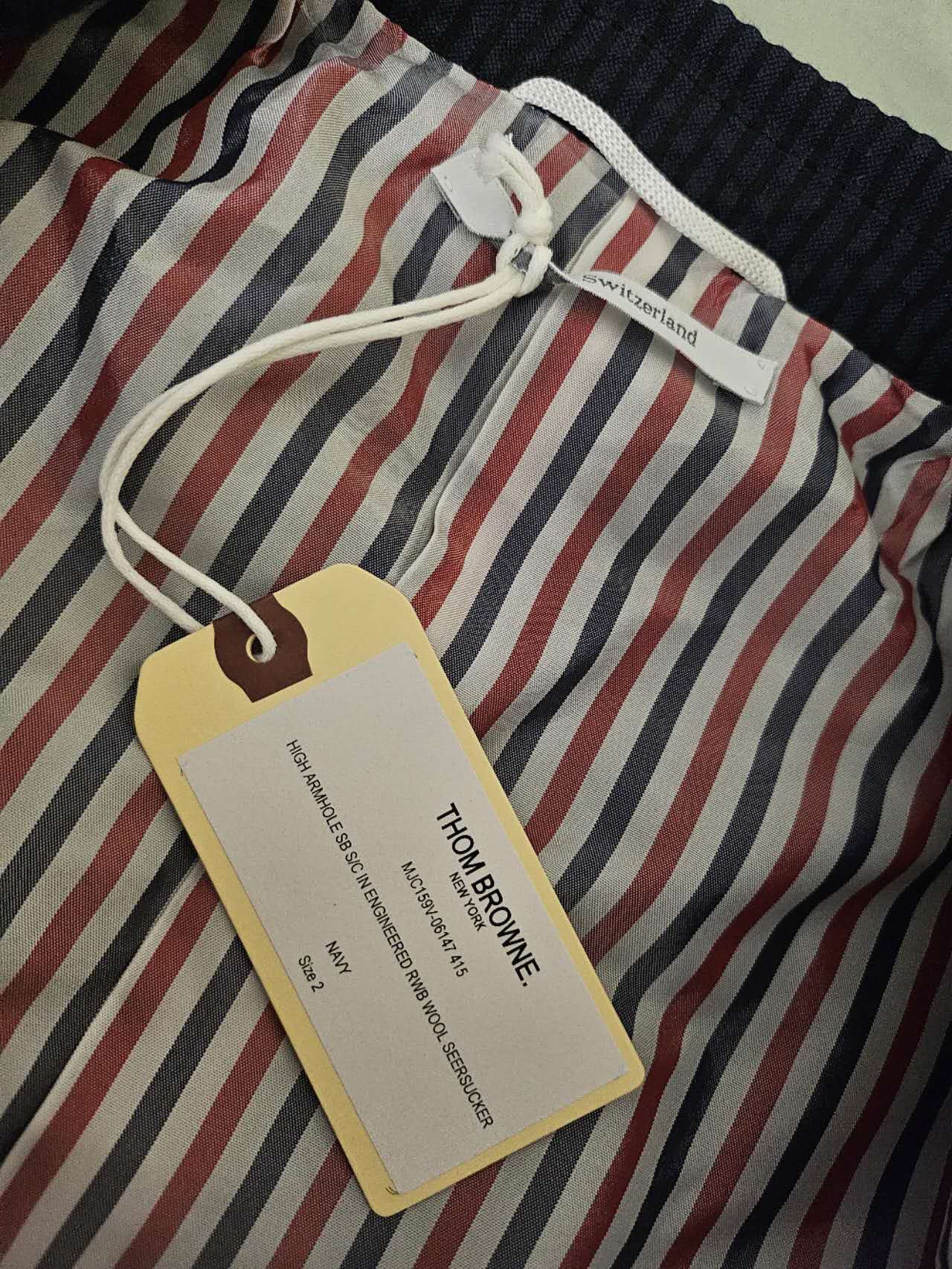 Thom Browne Thom Browne Navy High Armhole Jacket Size US M / EU 48-50 / 2 - 5 Thumbnail