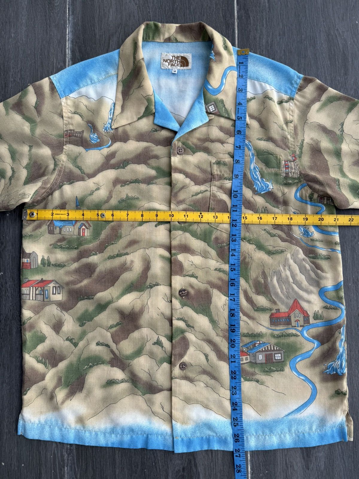 The North Face Vintage THE NORTH FACE "White Label" Fullprint Open Collar Size US M / EU 48-50 / 2 - 16 Thumbnail