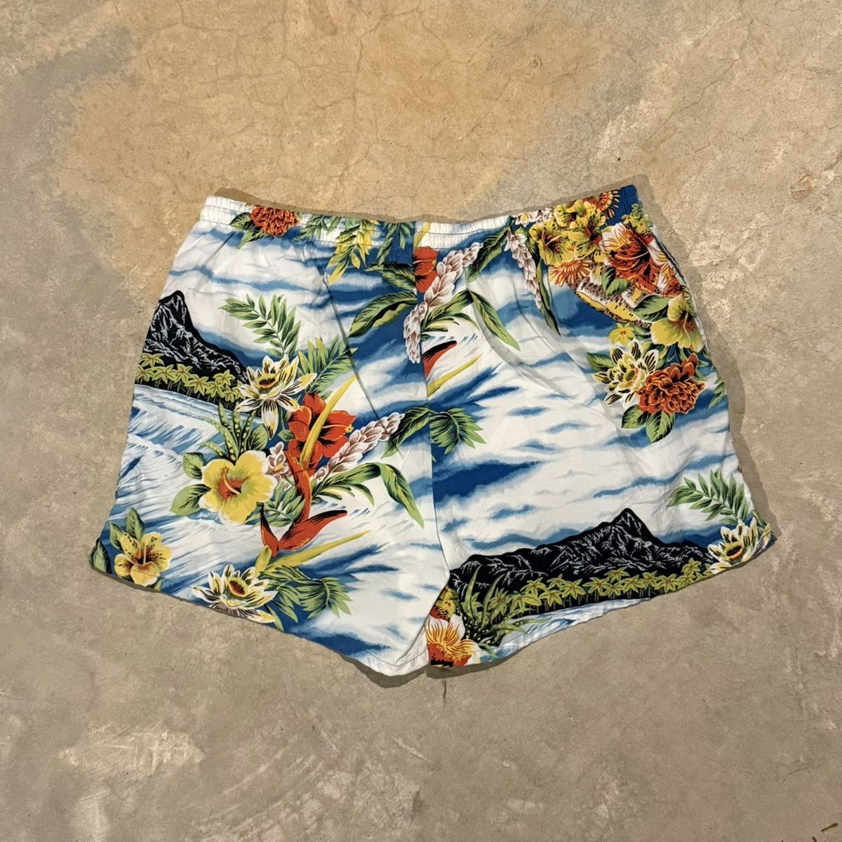 Polo Ralph Lauren Vtg 90s Polo Sport Hawaiian Floral Print Nylon Swim Shorts Size US 36 / EU 52 - 5 Thumbnail