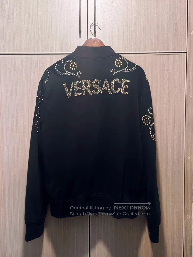 Versace Versace Metal studded logo zipper jacket Size US L / EU 52-54 / 3 - 5 Thumbnail