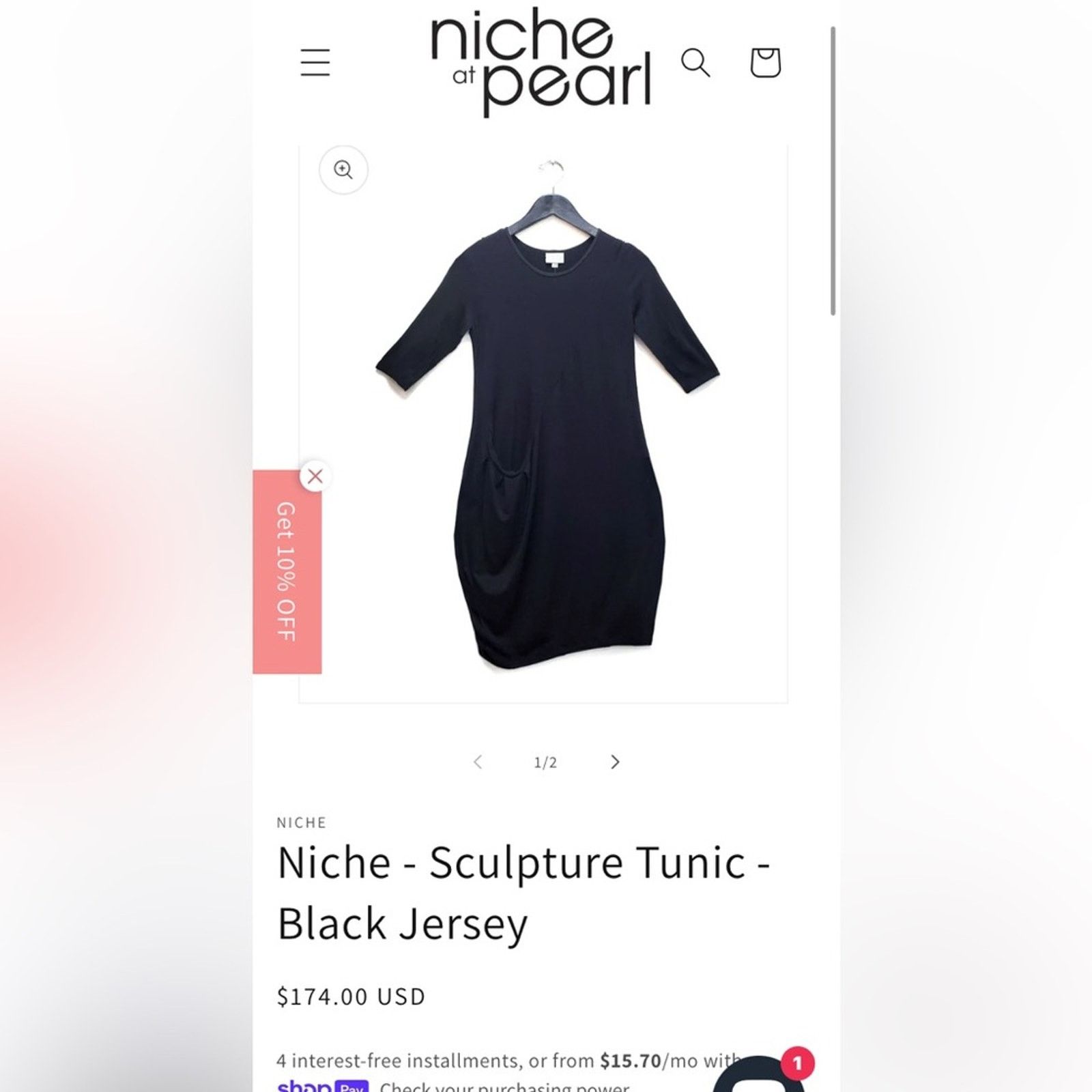 Niche Niche Nilgun Derman black dot knit bubble hem long dress Size M / US 6-8 / IT 42-44 - 14 Thumbnail