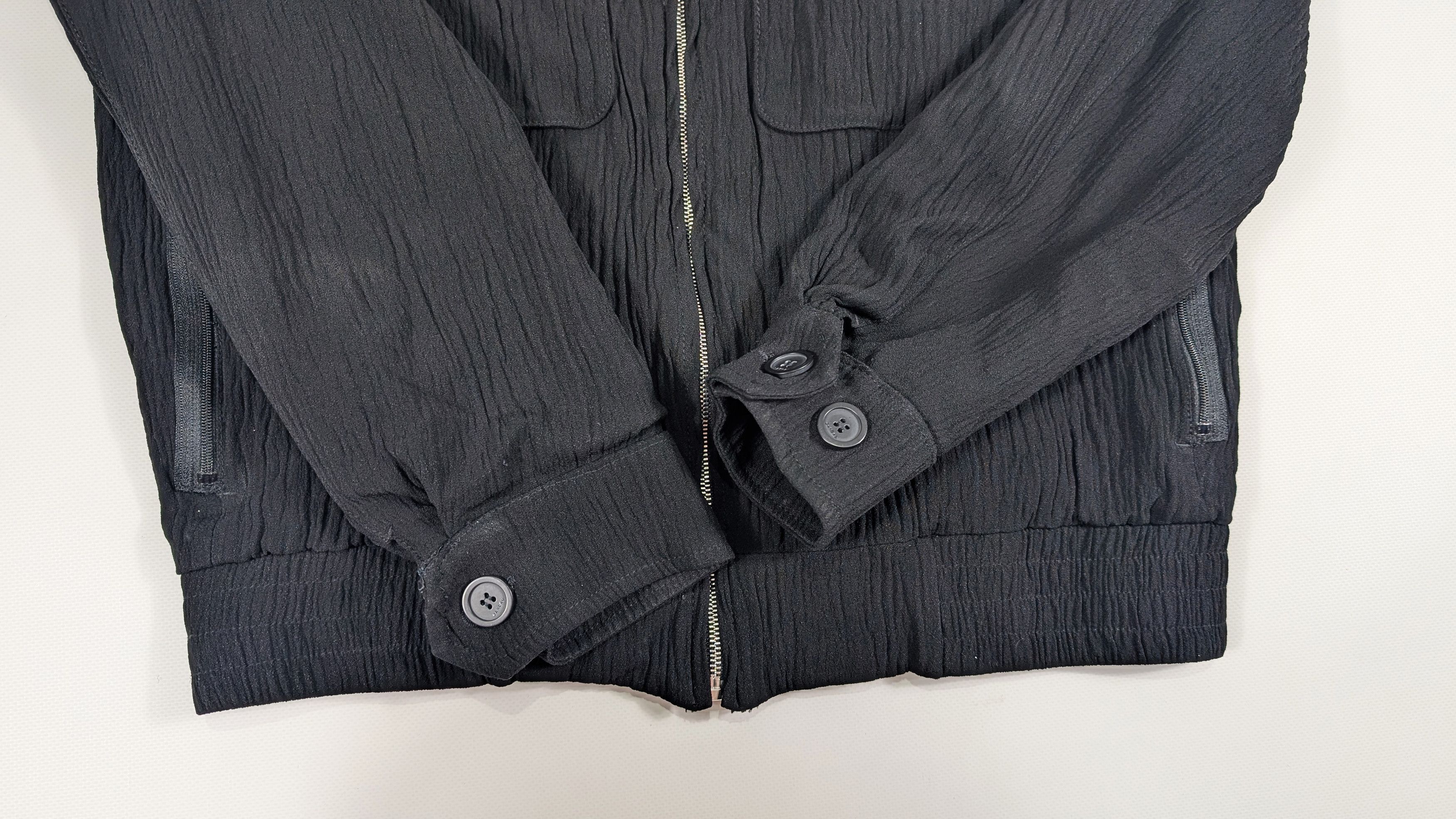 Sandro Sandro Crinkled Crepe Overshirt Viscose Acetate Jacket Size US XS / EU 42 / 0 - 6 Thumbnail