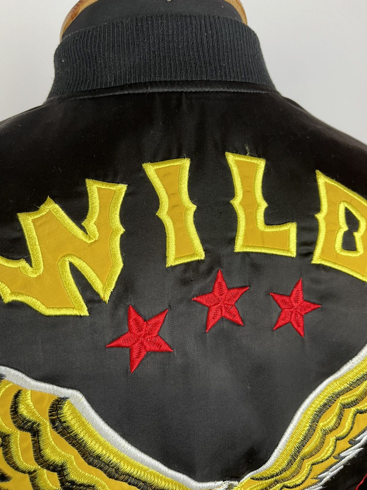 Designer × Diesel Diesel Wild Spirit Embroidered Satin Bomber Jacket Black S Size US S / EU 44-46 / 1 - 4 Thumbnail
