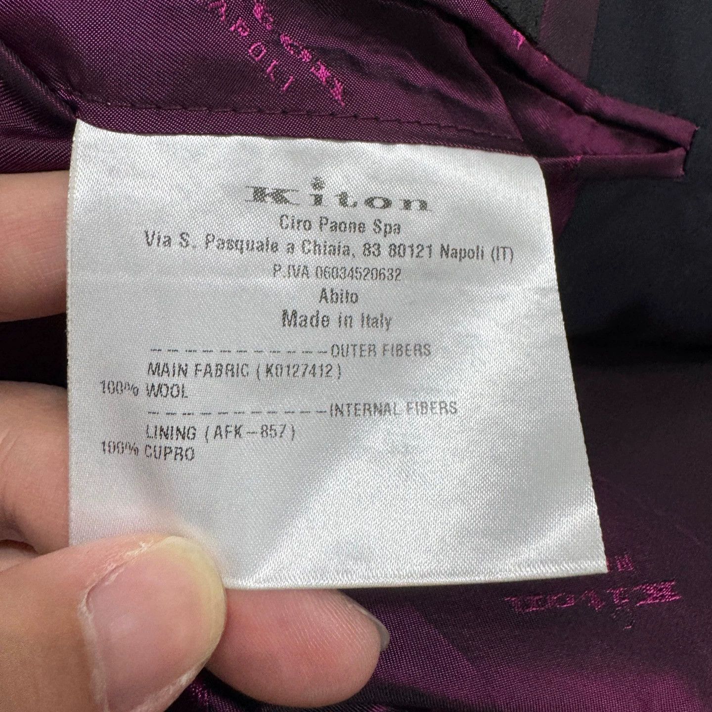 Kiton Kiton Wool Suit Jacket 56 99 New Size US XL / EU 56 / 4 - 4 Thumbnail