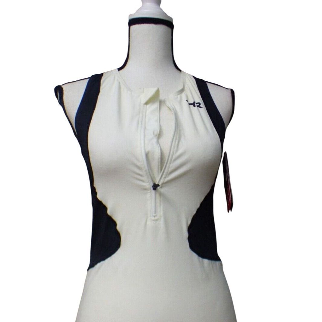 Other TYR Women's Competitor Singlet, White/Black, Size S Size S / US 4 / IT 40 - 7 Thumbnail