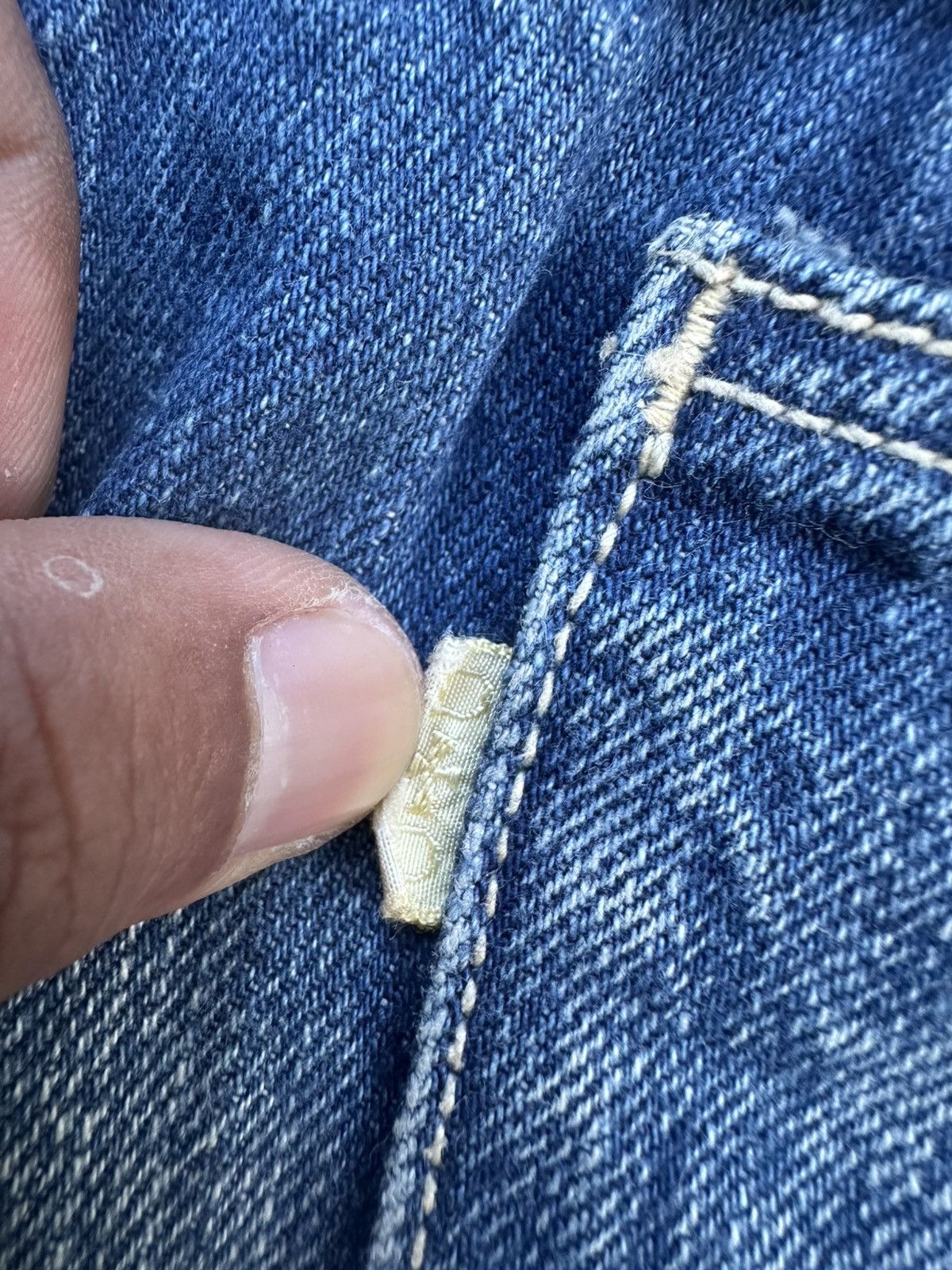 Freewheelers Vtg Japanese Brand Dope & Drakkar Selvedge Patina Denim Jean Size US 32 / EU 48 - 6 Thumbnail