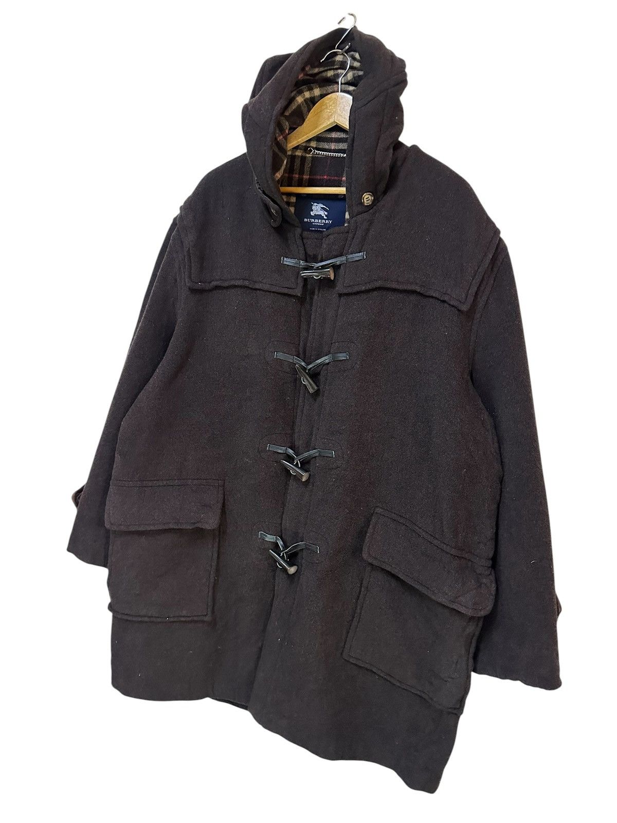 Burberry Brown Burberry Duffle Coat England Size US XL / EU 56 / 4 - 3 Thumbnail