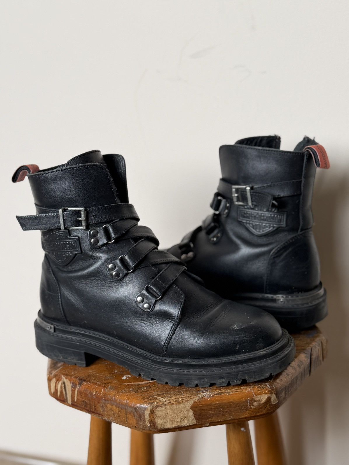 Harley Davidson Vintage Harley-Davidson Ankle-Zip Avant-Garde Westernf Boots Size US 6 / IT 36 - 2 Thumbnail