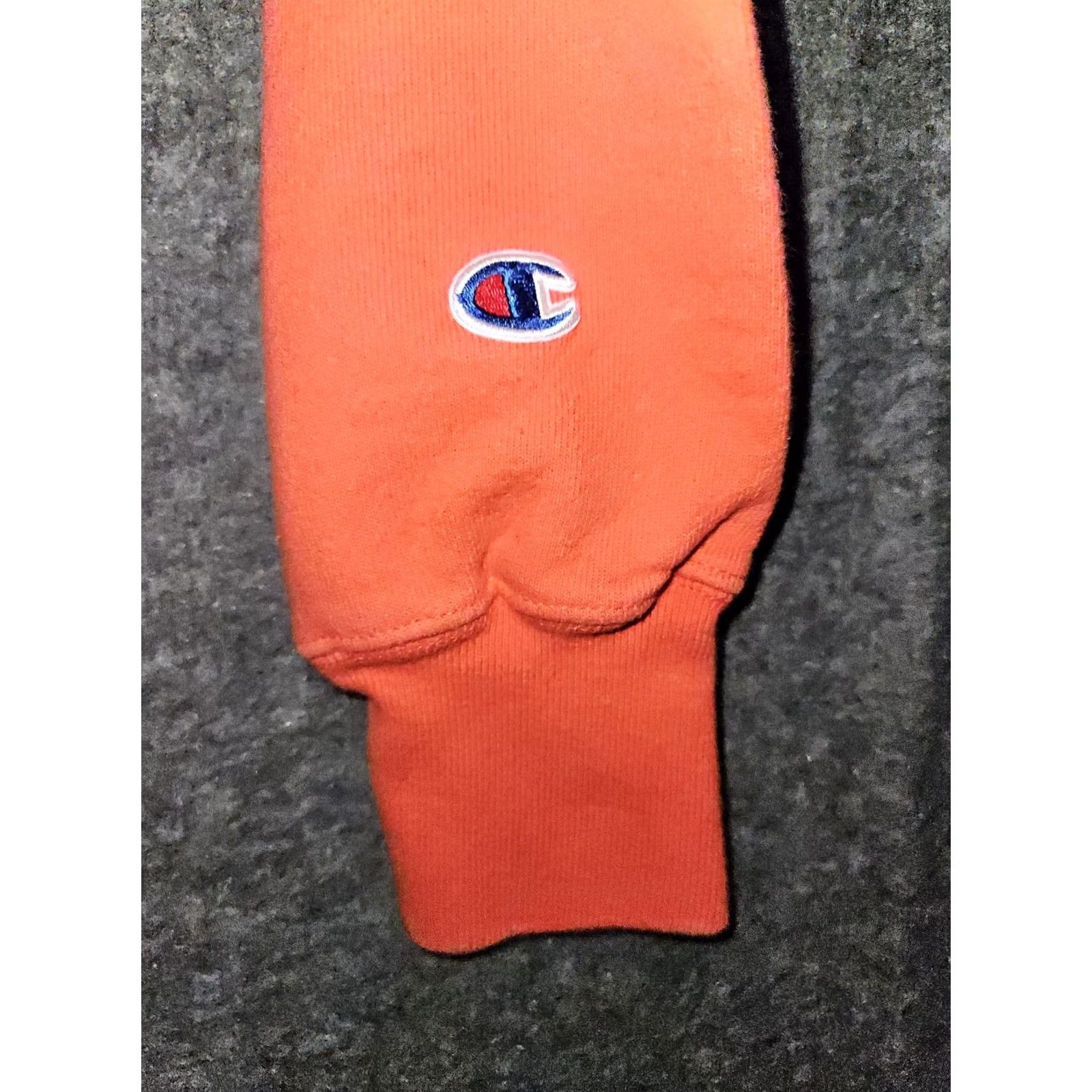 Champion VINTAGE Champion Reverse Weave Sweatshirt Unisex Small Orange Long Sleeve Crew Neck Sweatshirt Men Mens 80s 90s Sports Logo Pullover Fleece Stretch Size US S / EU 44-46 / 1 - 5 Thumbnail