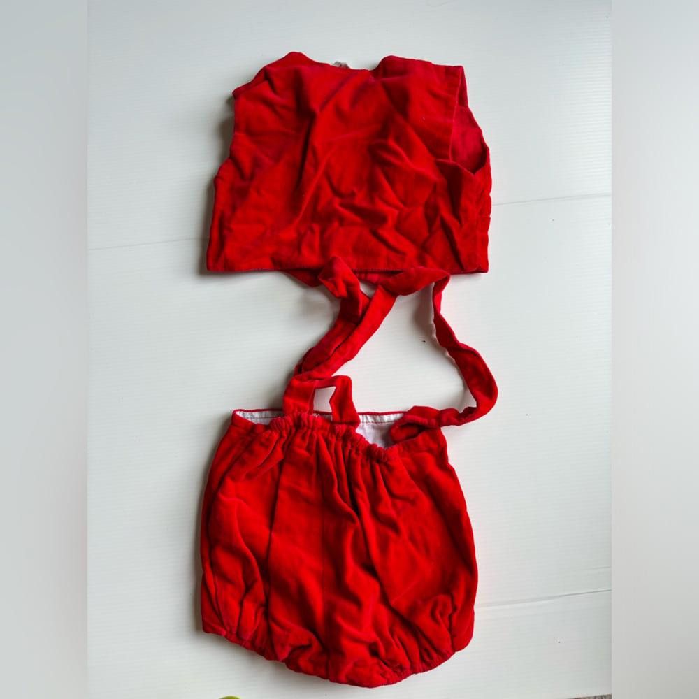 Designer Vintage Little Pal Montreal Red Embroidered Two-Piece Set Size ONE SIZE - 2 Thumbnail