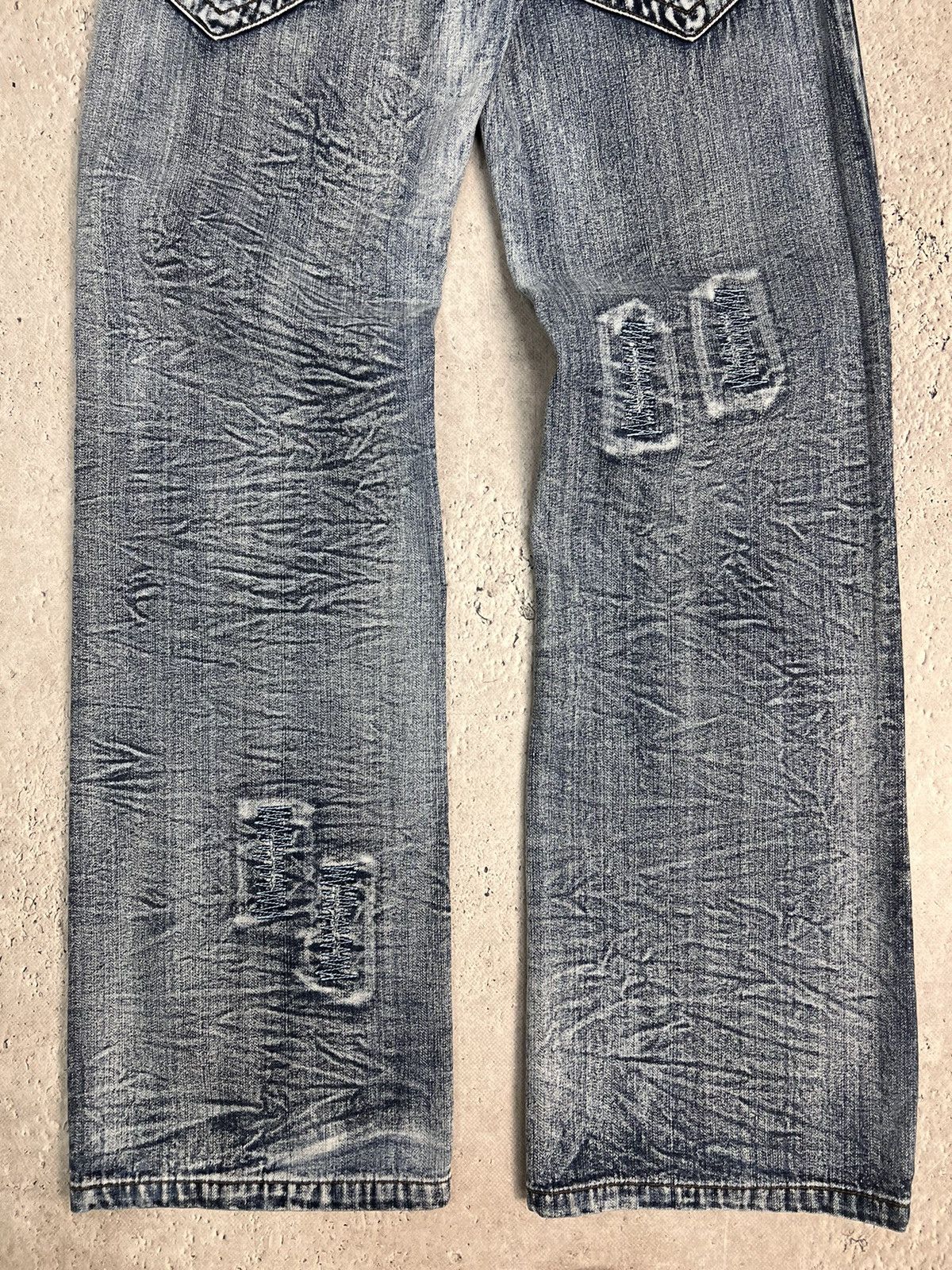 Jean Paul Gaultier VTG 00s JPG style Japanese Distressed Cargo pants jeans Size US 32 / EU 48 - 14 Thumbnail