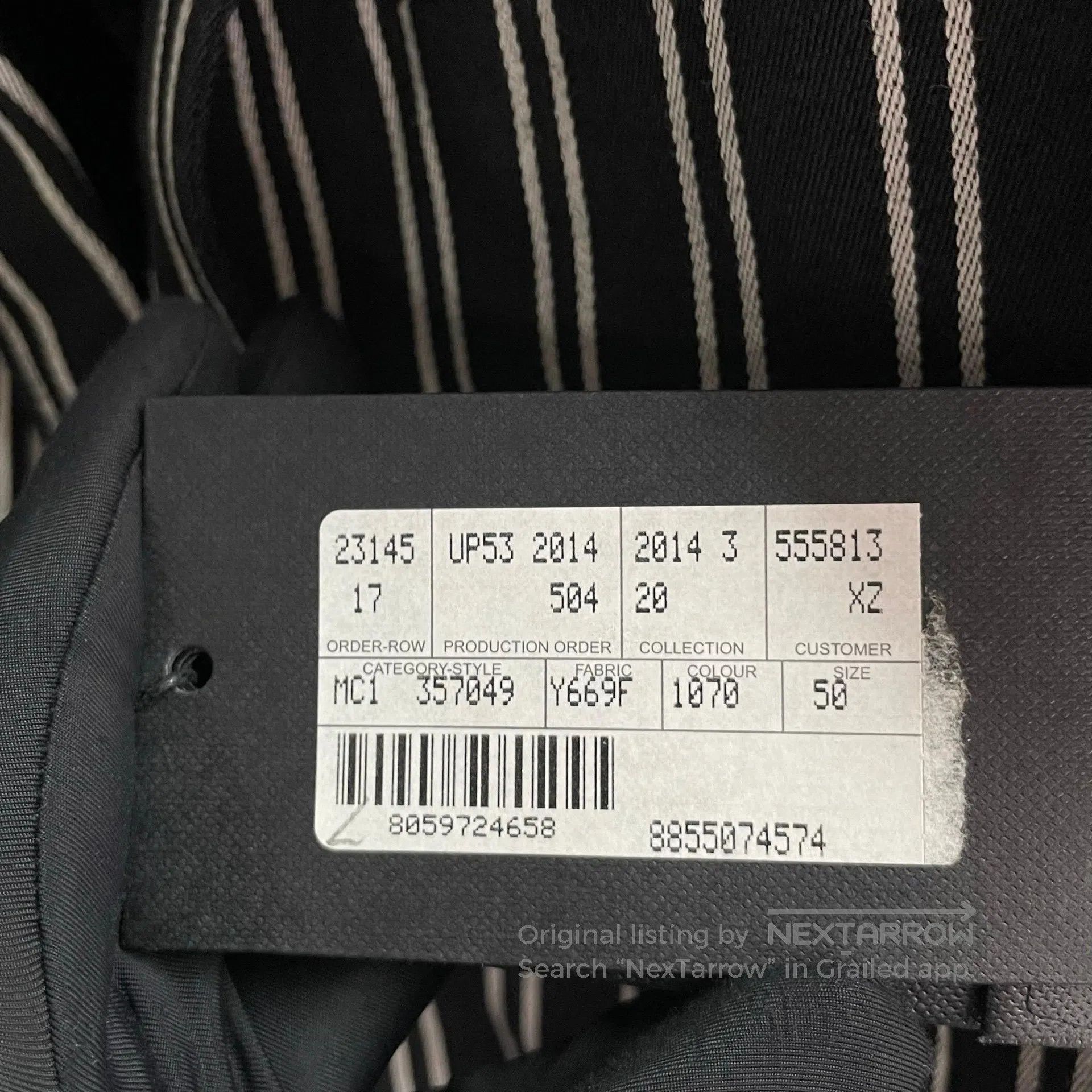 Saint Laurent Paris Saint Laurent Paris Gold Buckle Striped Suit Jacket| Size US M / EU 48-50 / 2 - 3 Thumbnail