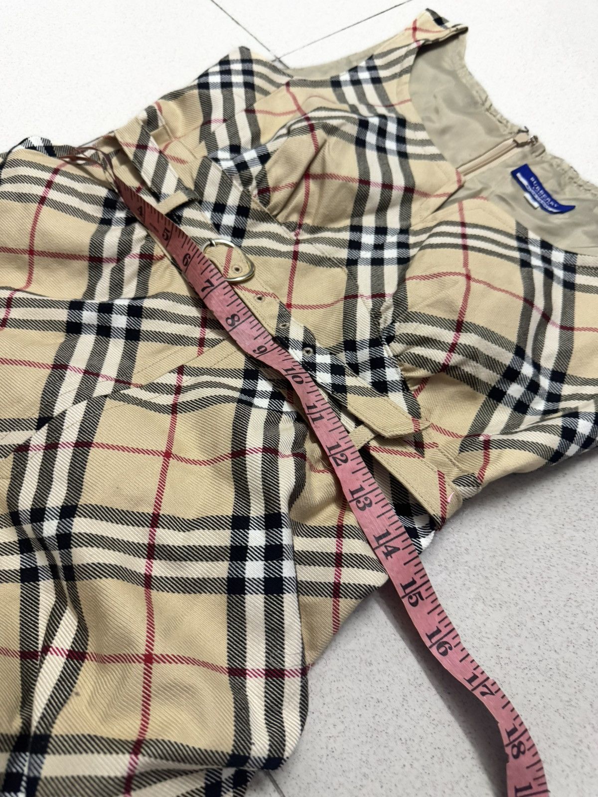 Burberry BURBERRY NOVA CHECK BELTED MIDI DRESS Size XS / US 0-2 / IT 36-38 - 10 Thumbnail