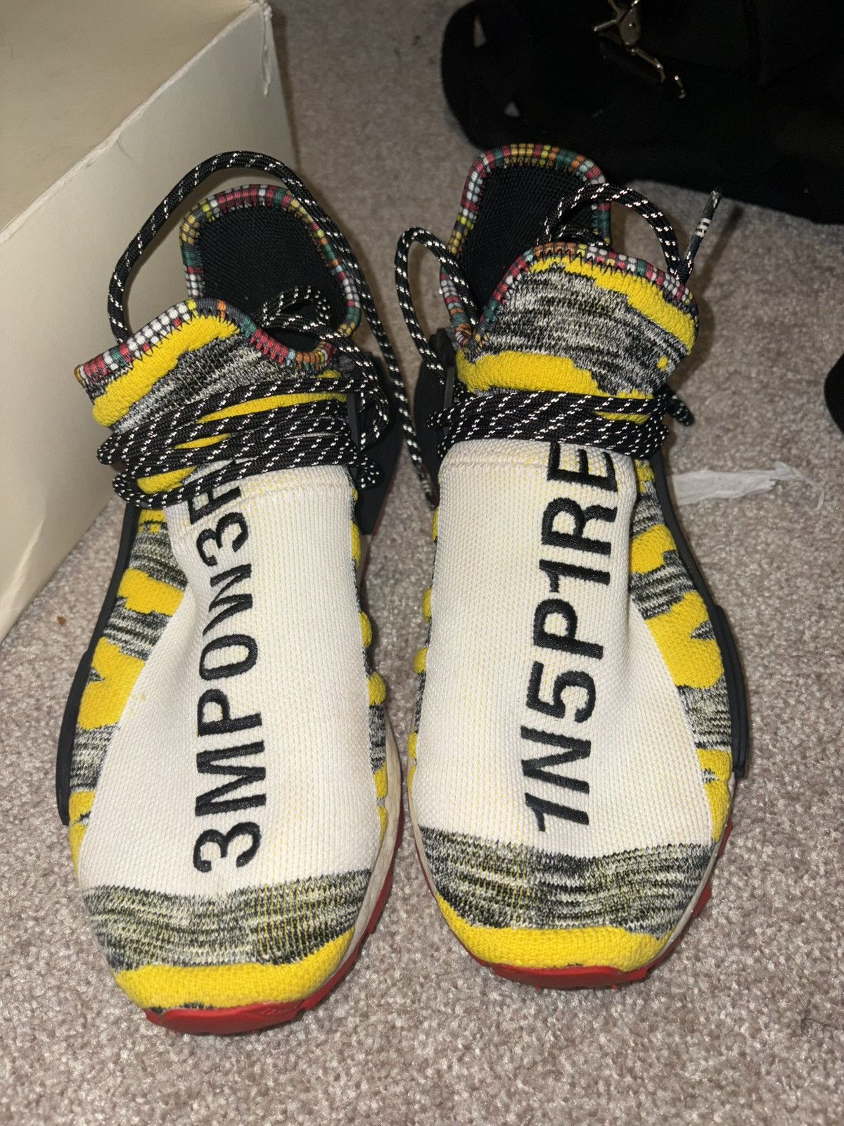 Adidas adidas NMD Human Race Pharrell Solar Pack Red Size US 9 / EU 42 - 1 Thumbnail