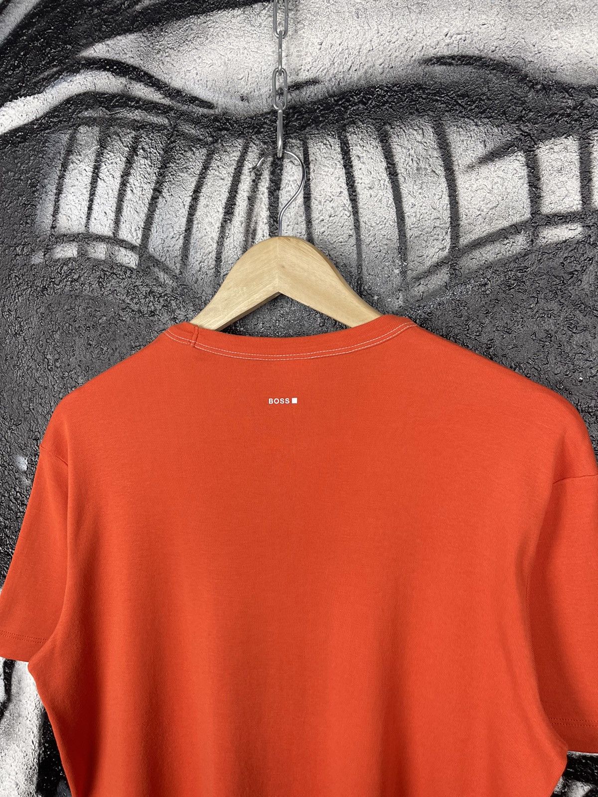 Hugo Boss Hugo Boss Y2K Orange Cotton Lady’s Front Printed Logo T-Shirt Size Large Size L / US 10 / IT 46 - 10 Thumbnail