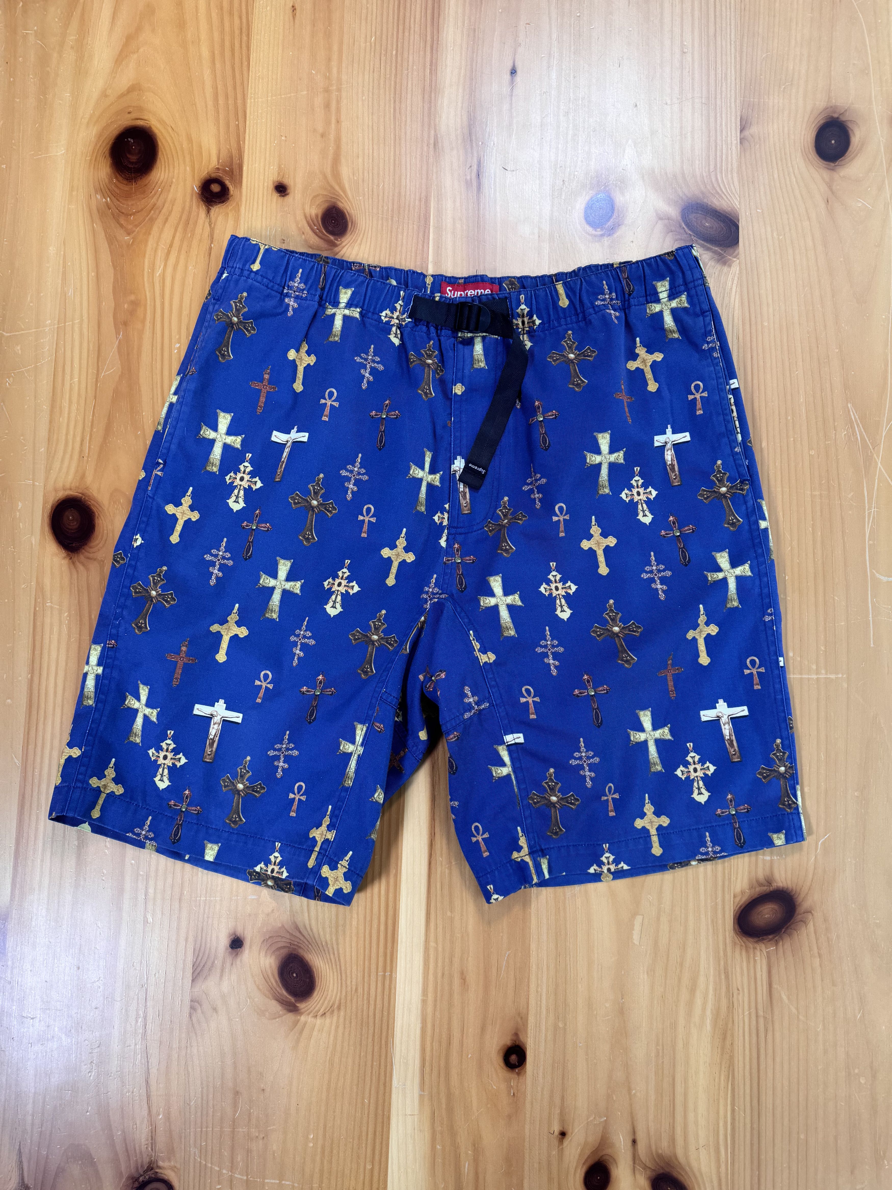 Supreme Supreme SS2013 Cross Crosses Shorts Gold Size US 36 / EU 52 - 1 Thumbnail