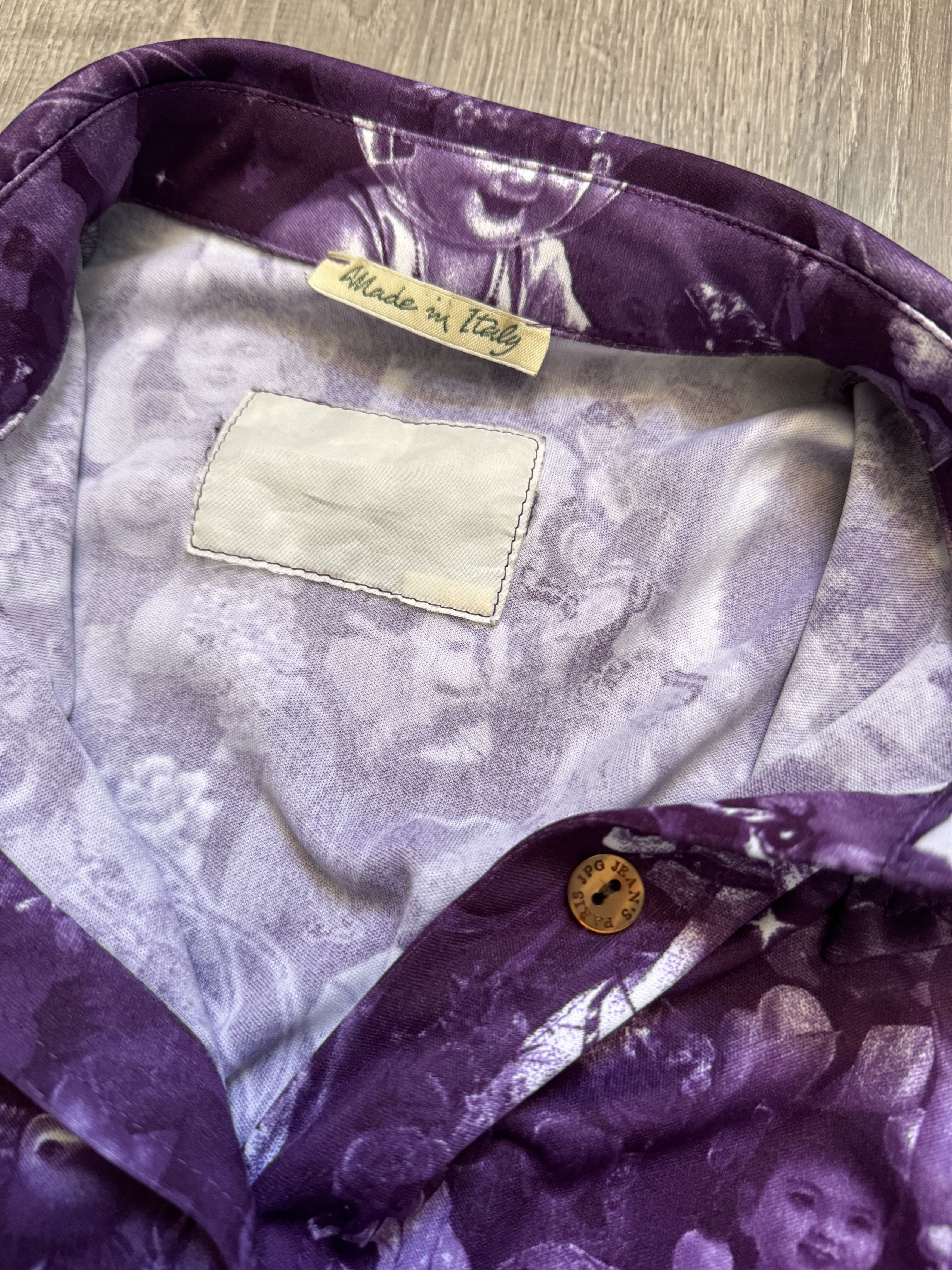 Jean Paul Gaultier Jean Paul Gaultier Chinese Baby Propaganda Purple Shirt Size US S / EU 44-46 / 1 - 7 Thumbnail