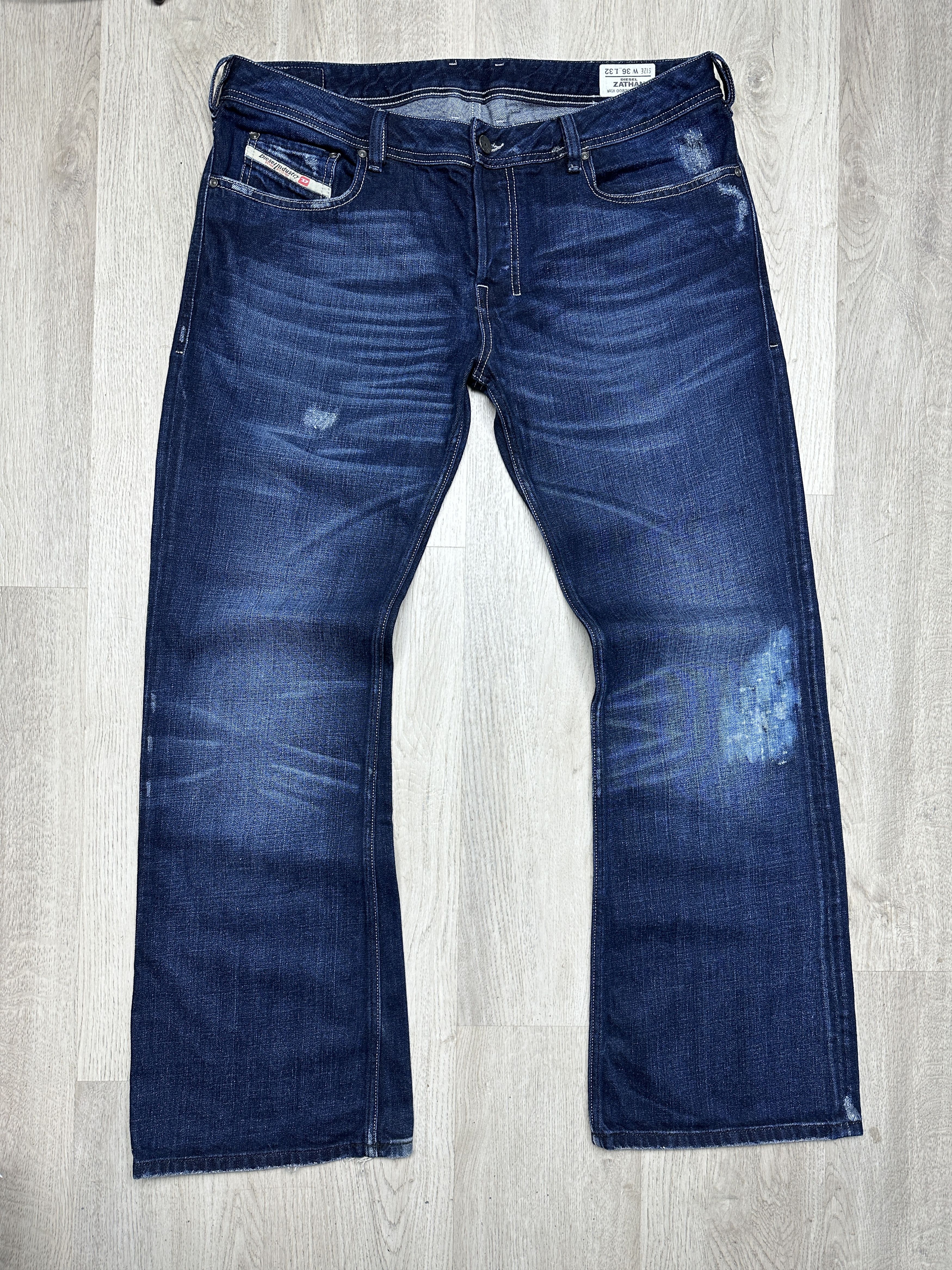 Diesel Zathan Mens Denim Pants Flared Jeans