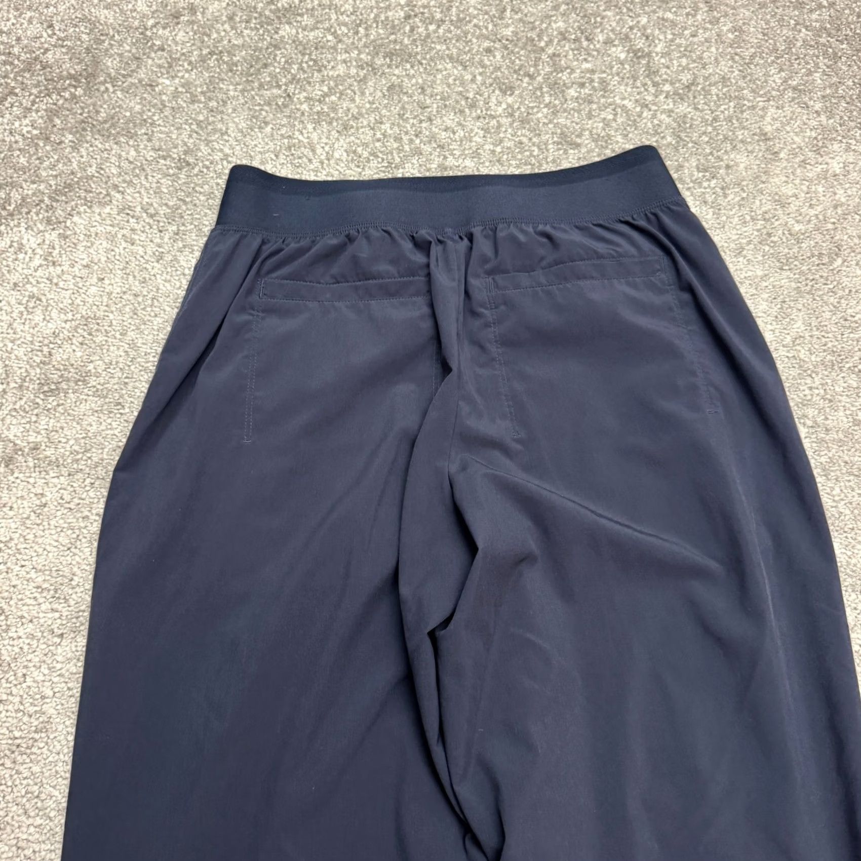 Athleta VINTAGE Athleta Ankle Zip Jogger Pants Womens 0 Navy Blue Lightweight Stretch Activewear Size 25" / US 0 / IT 36 - 4 Thumbnail
