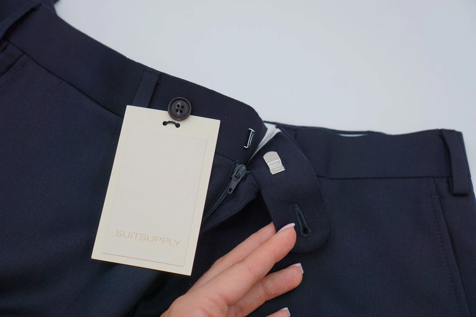 Suitsupply Men Suitsupply Pants Navy Blue Wool Sienna Size UK/US34 Size 34R - 3 Thumbnail