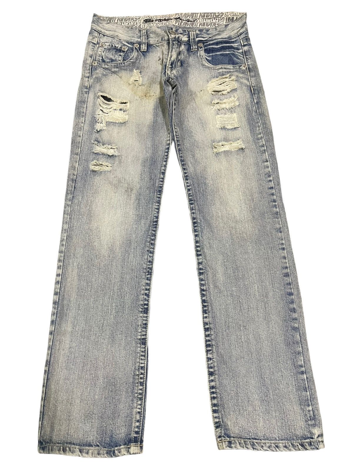 semanticdesign Vintage Japanese Brand Blue Wash Distressed Style Jeans Size US 31 - 1 Thumbnail