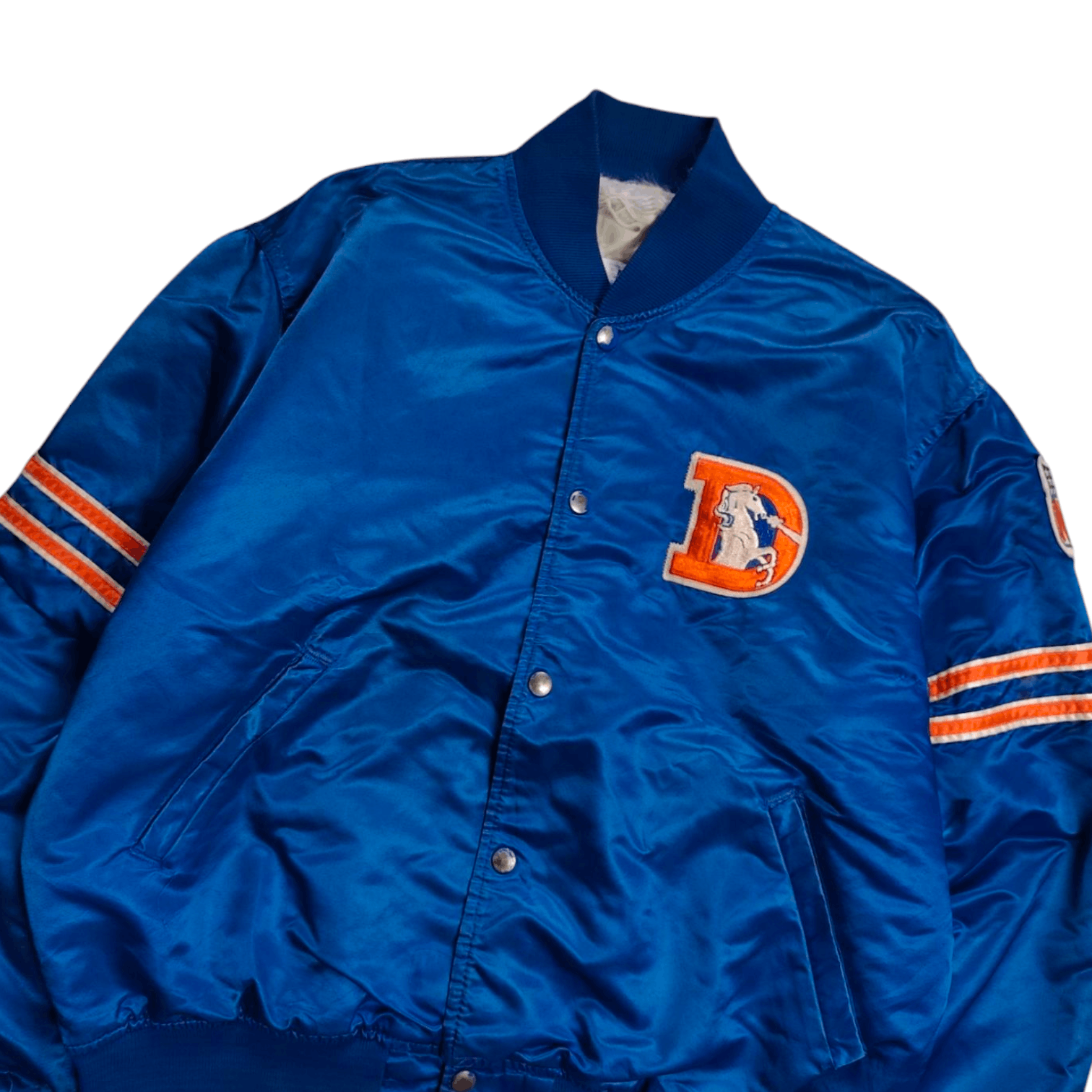 NFL × Starter × Vintage Vintage 90s Starter NFL Denver Broncos Varsity Jacket Size US L / EU 52-54 / 3 - 3 Thumbnail