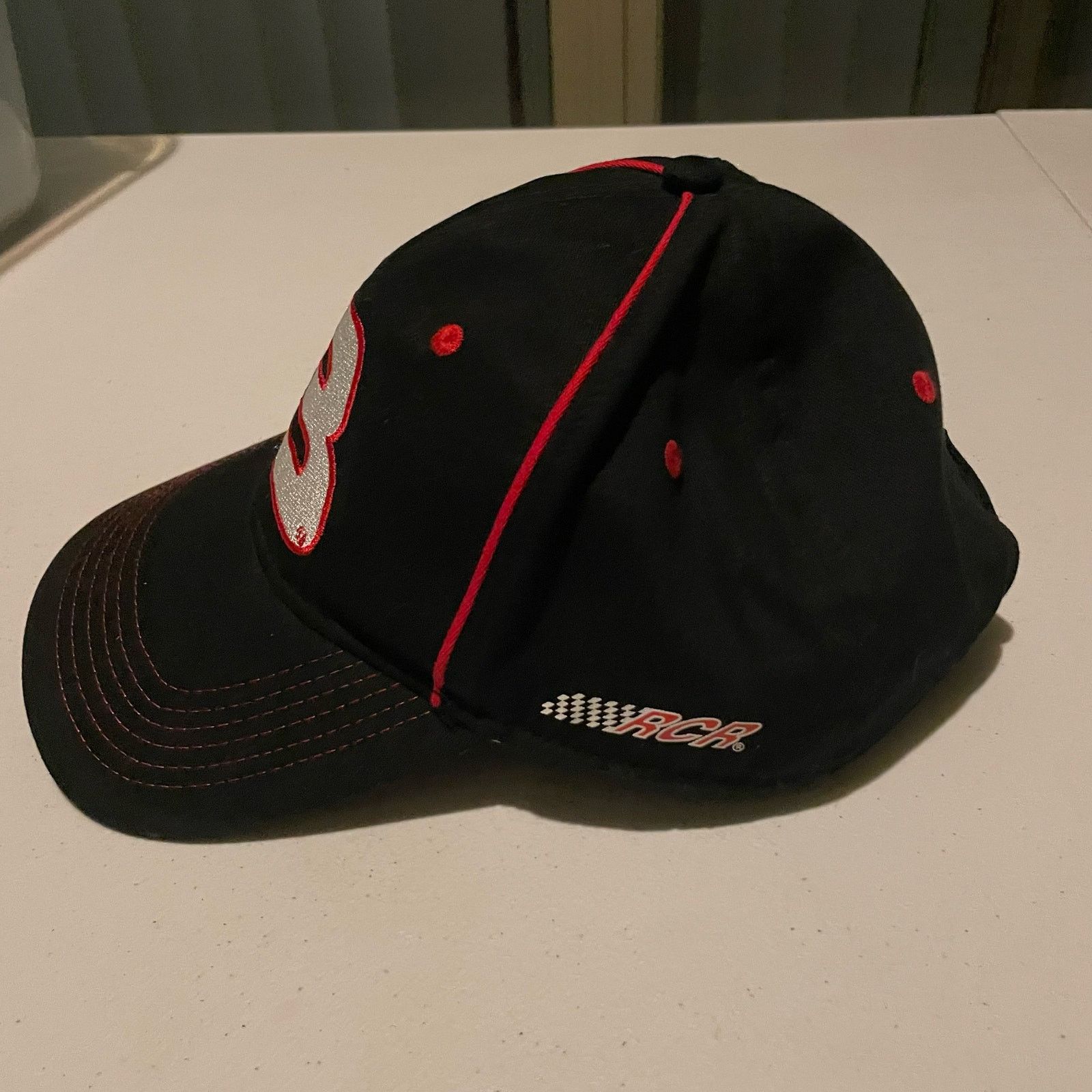 NASCAR Vintage Dale Earnhardt #3 RCR NASCAR Strapback Hat OSFA Size ONE SIZE - 3 Thumbnail