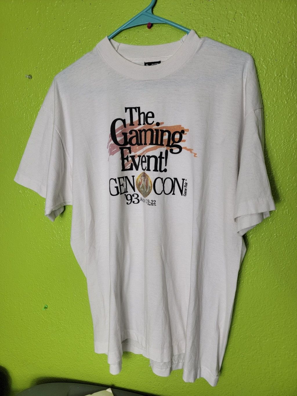 Fruit Of The Loom Magic the Gathering Single Stitch 93 Gen Con Gaming MTG Rare Size US XL / EU 56 / 4 - 1 Thumbnail