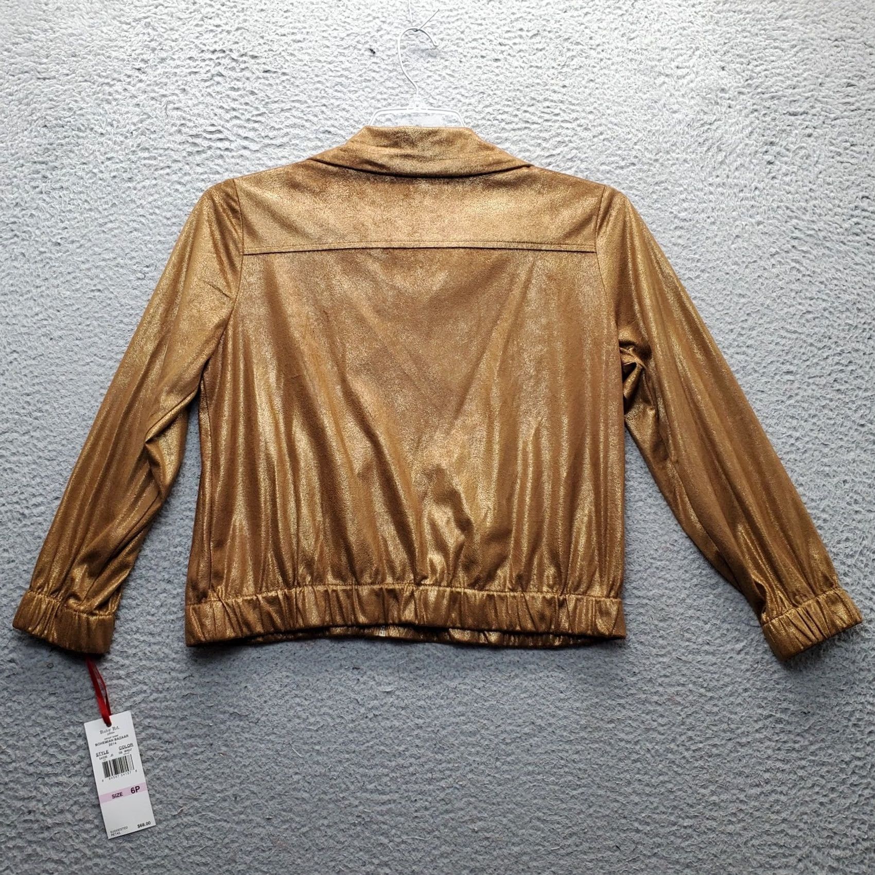 Vintage Ruby Rd. Jacket Womens Petite 6 Multi Elastic Cuff & Hem Drawstring Zip Up Size M / US 6-8 / IT 42-44 - 2 Thumbnail