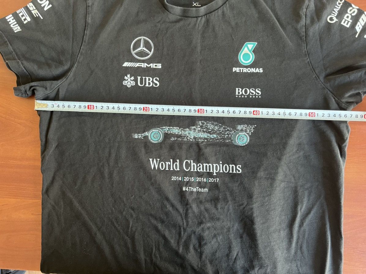 Mercedes-Benz 2017 Mercedes AMG F1 Team Mens Championship T-Shirt Black XL Size US XL / EU 56 / 4 - 12 Thumbnail