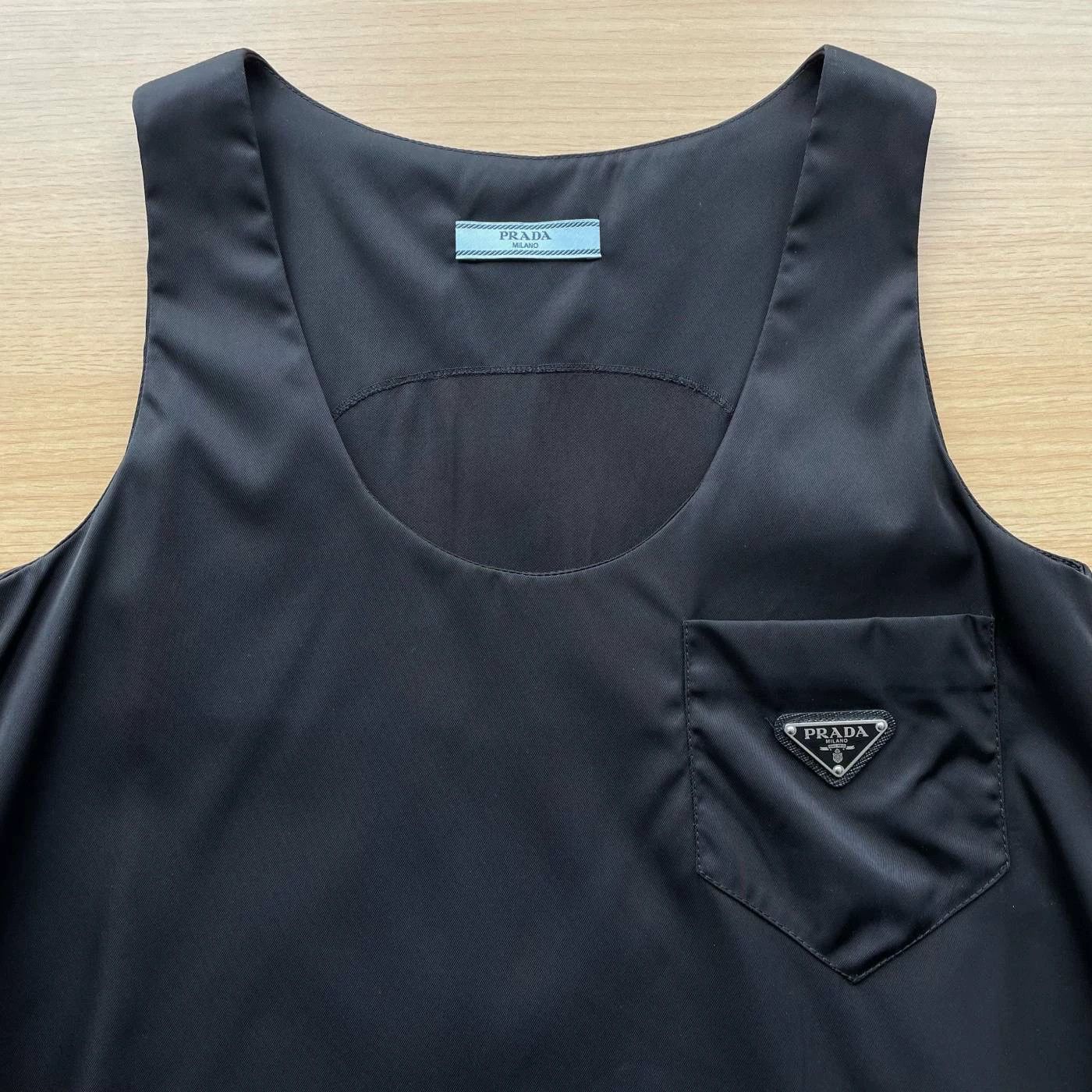Prada Prada women's black nylon dress size 38 unused triangle tag Size XS / US 0-2 / IT 36-38 - 3 Thumbnail