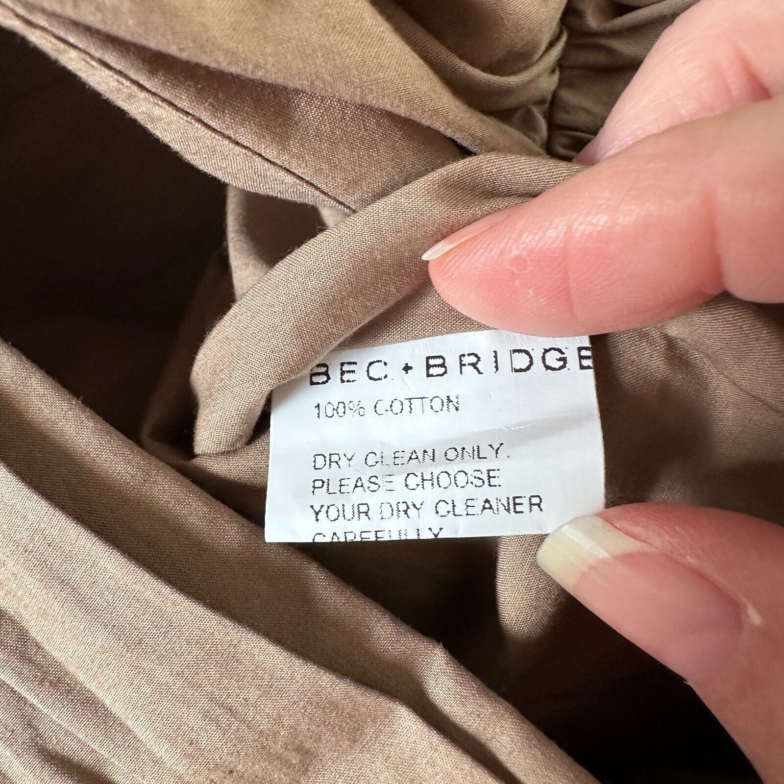 BEC + BRIDGE NWT BEC + BRIDGE 2-Piece Mocha Bandeau & Gathered Skirt 2 Size XS / US 0-2 / IT 36-38 - 9 Thumbnail