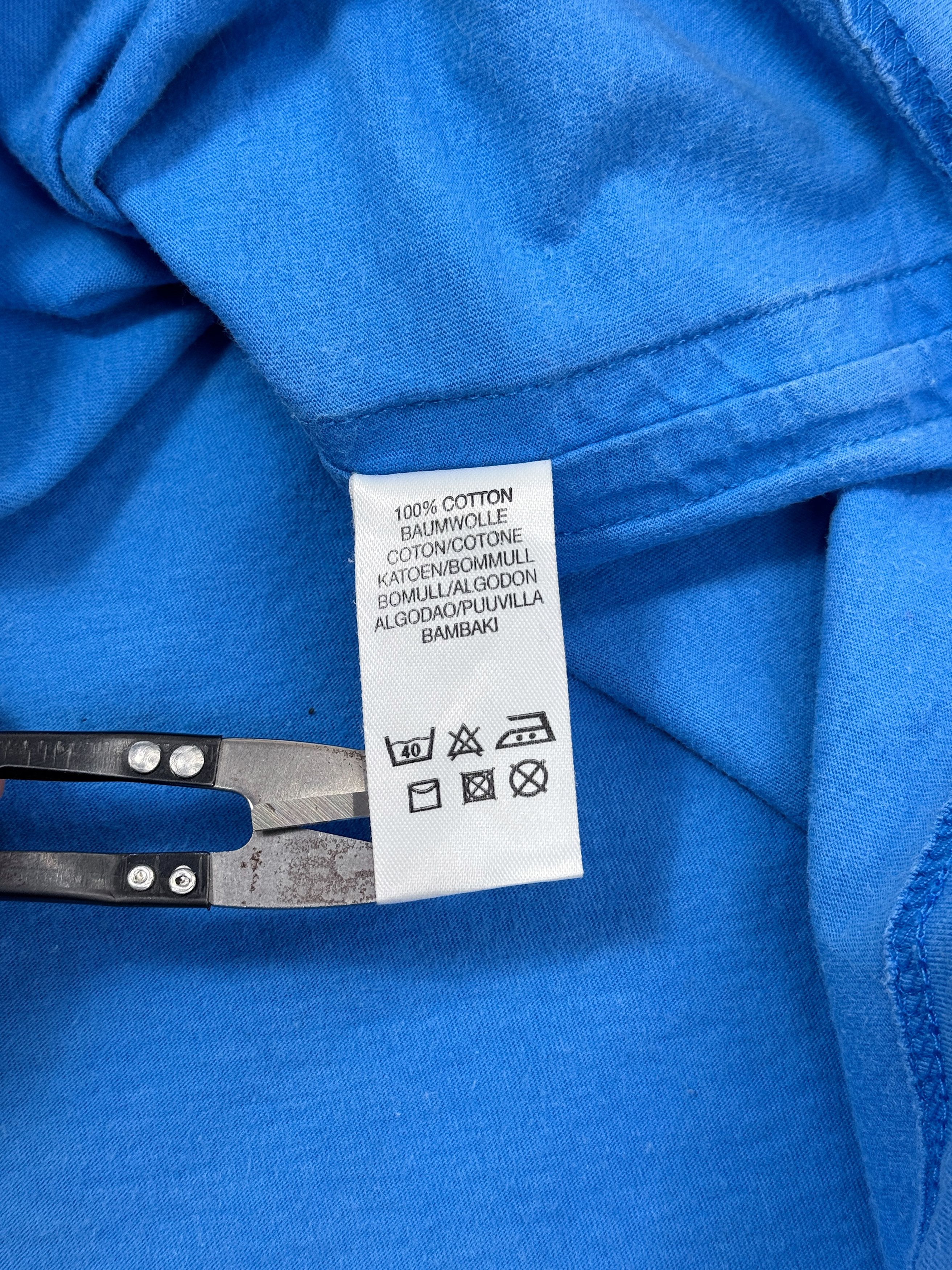 Burberry Vintage Burberry London T-Shirt Lampas Logo Blue Cotton Size US M / EU 48-50 / 2 - 9 Thumbnail