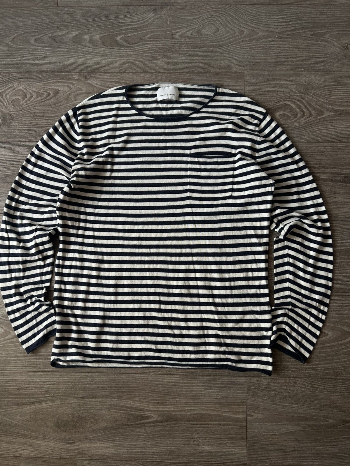 Japanese Brand × Samsoe Samsoe ‼️Archival Samsoe Samsoe Stripes Y2k Opium Long Sleeve Tee‼️ Size US XL / EU 56 / 4 - 8 Thumbnail