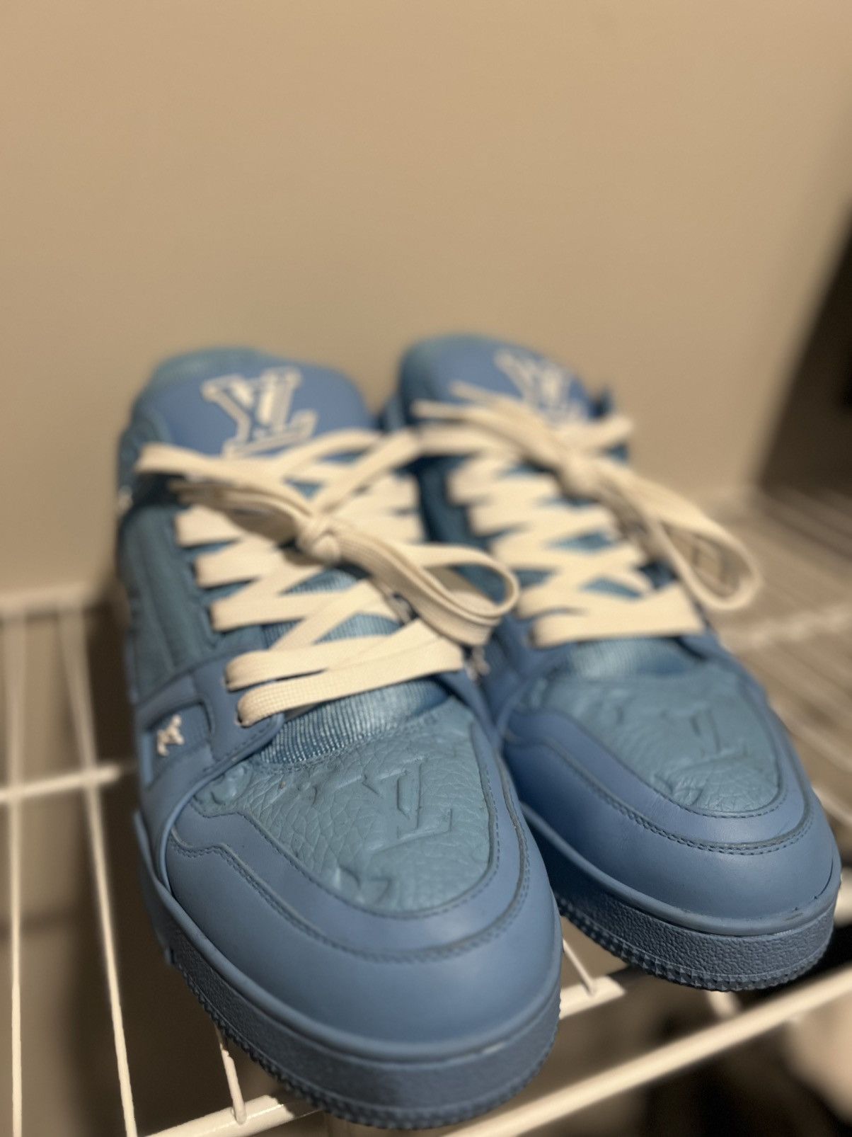 Louis Vuitton Louis Vuitton Trainer ‘SKY BLUE’ Size US 12 / EU 45 - 5 Thumbnail
