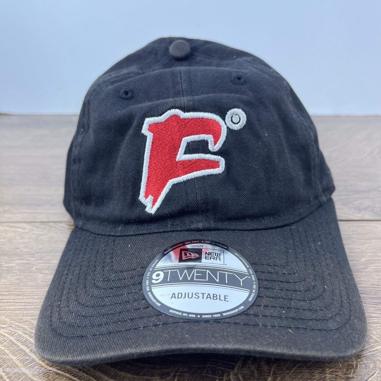 New Era F MiLB Baseball Hat New Era 9TWENTY Hat Black Adjustable Hat Size ONE SIZE - 2 Thumbnail