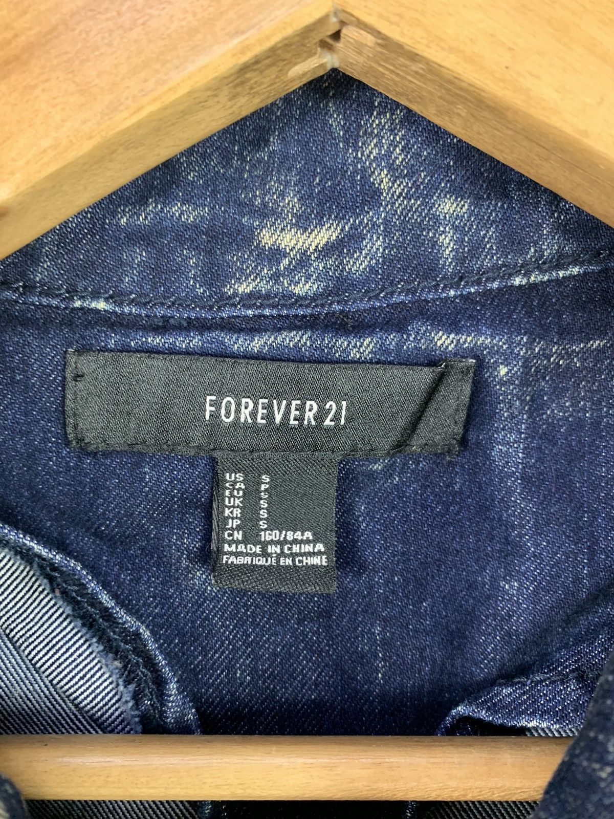 Forever 21 Rare! Forever 21 Stone Wash Denim Hippies Jacket Size US S / EU 44-46 / 1 - 9 Thumbnail