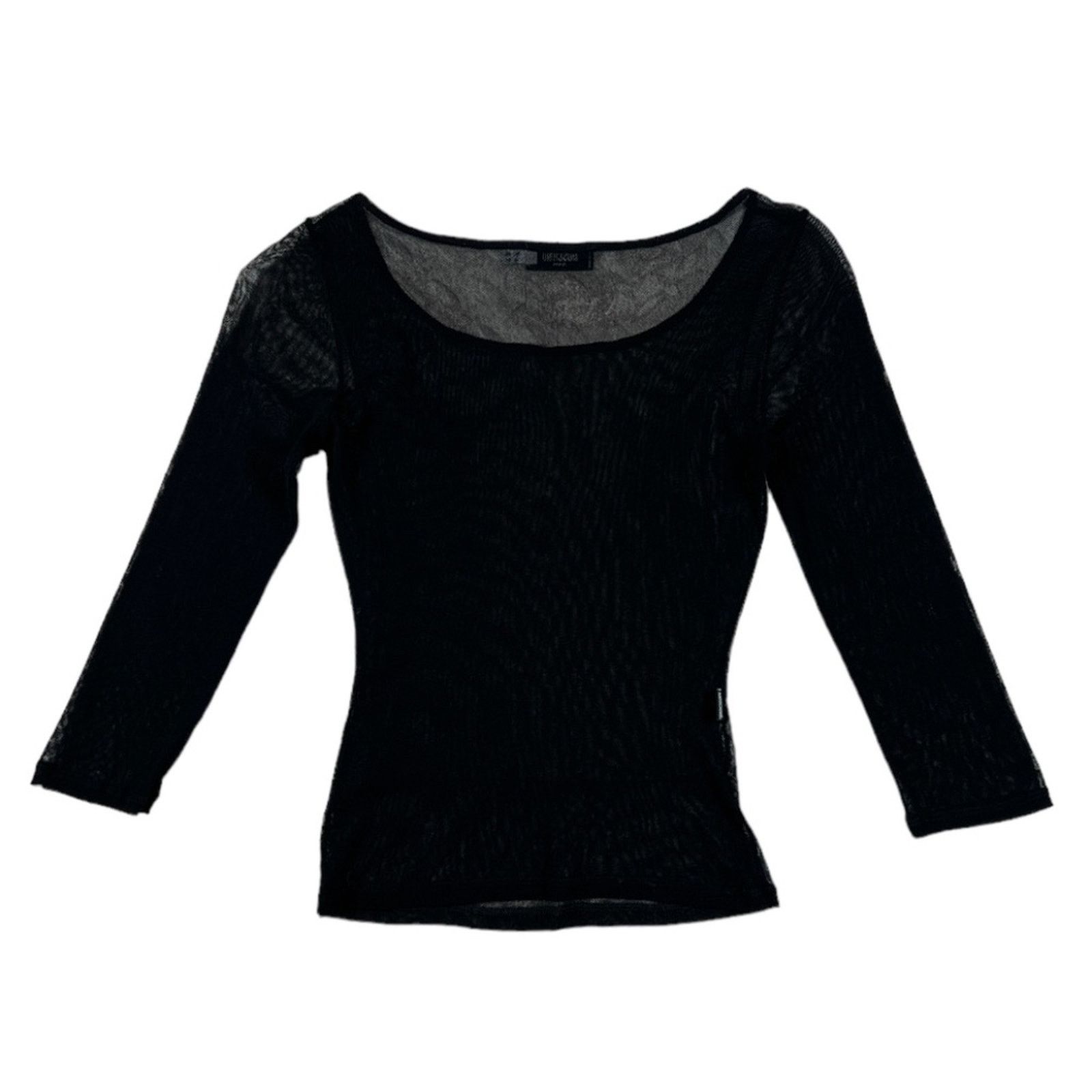 Moschino Moschino Mesh Black Top | Size 6 Size M / US 6-8 / IT 42-44 - 2 Thumbnail