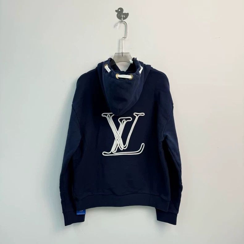 Louis Vuitton Louis Vuitton 24 New Nautical Collection Navy Blue Hoodie 2 Size US XS / EU 42 / 0 - 2 Thumbnail