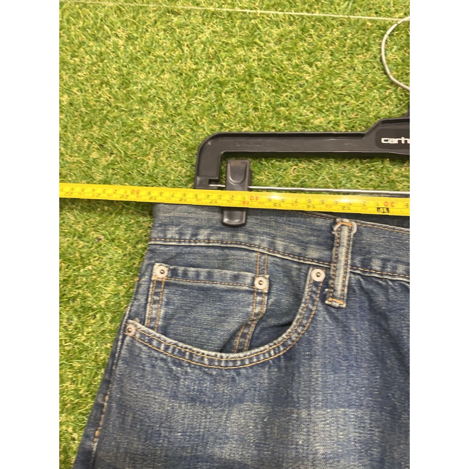 Levi's VINTAGE Levis 514 Jeans Mens 38x30 Slim Straight Whiskered Fade Dark Wash Casual Size US 38 / EU 54 - 4 Thumbnail