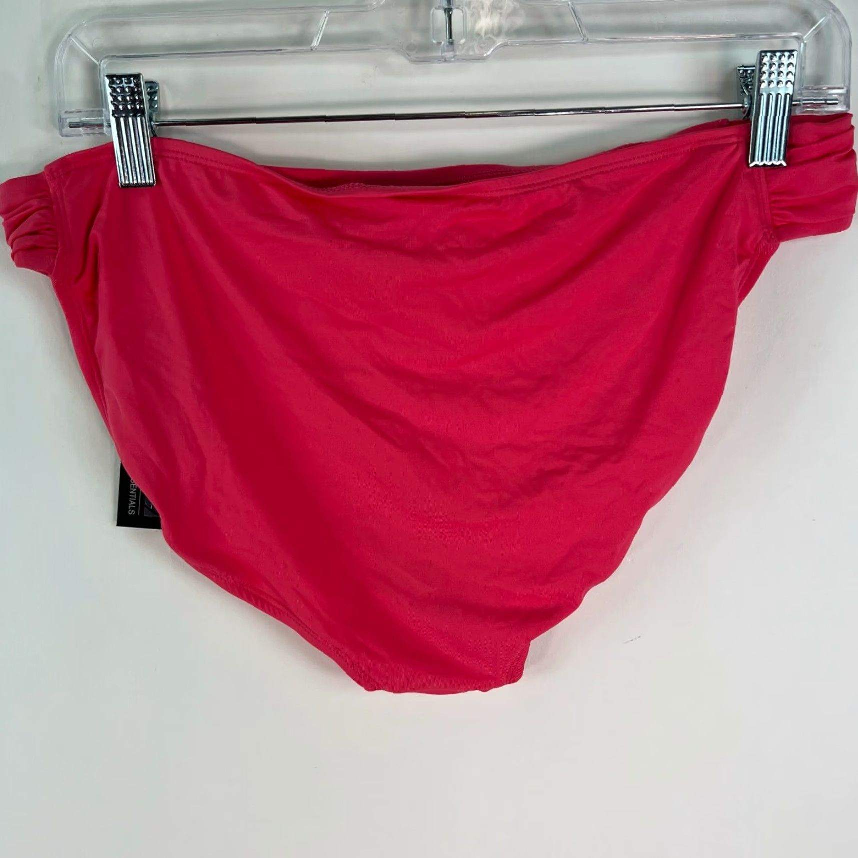 Apt. 9 Apt. 9 Womens Bikini Bottom Swimwear Side Tabbed Pull On Pink Coral Size 12 Size 34" / US 12 / IT 48 - 7 Thumbnail
