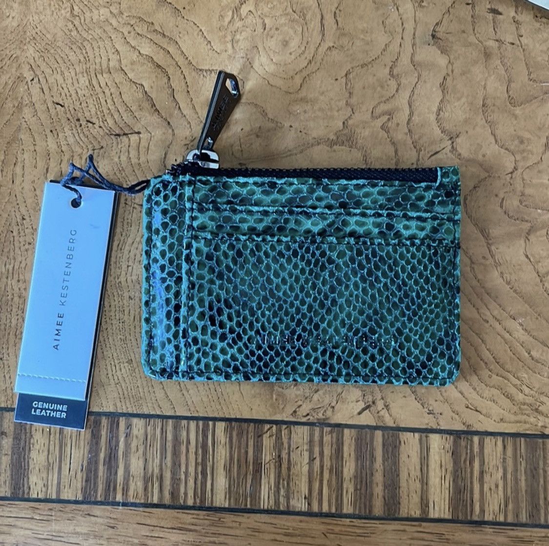 Other Skinny ID case Emerald snake genuine leather Size ONE SIZE - 1 Thumbnail