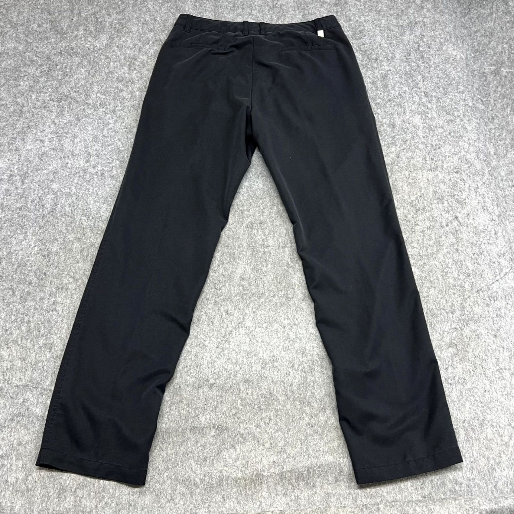 Hugo Boss Hugo Boss Mens Black Microfiber Chino Pants Regular Straight Office Fit 36 35x34 Size US 36 / EU 52 - 2 Thumbnail